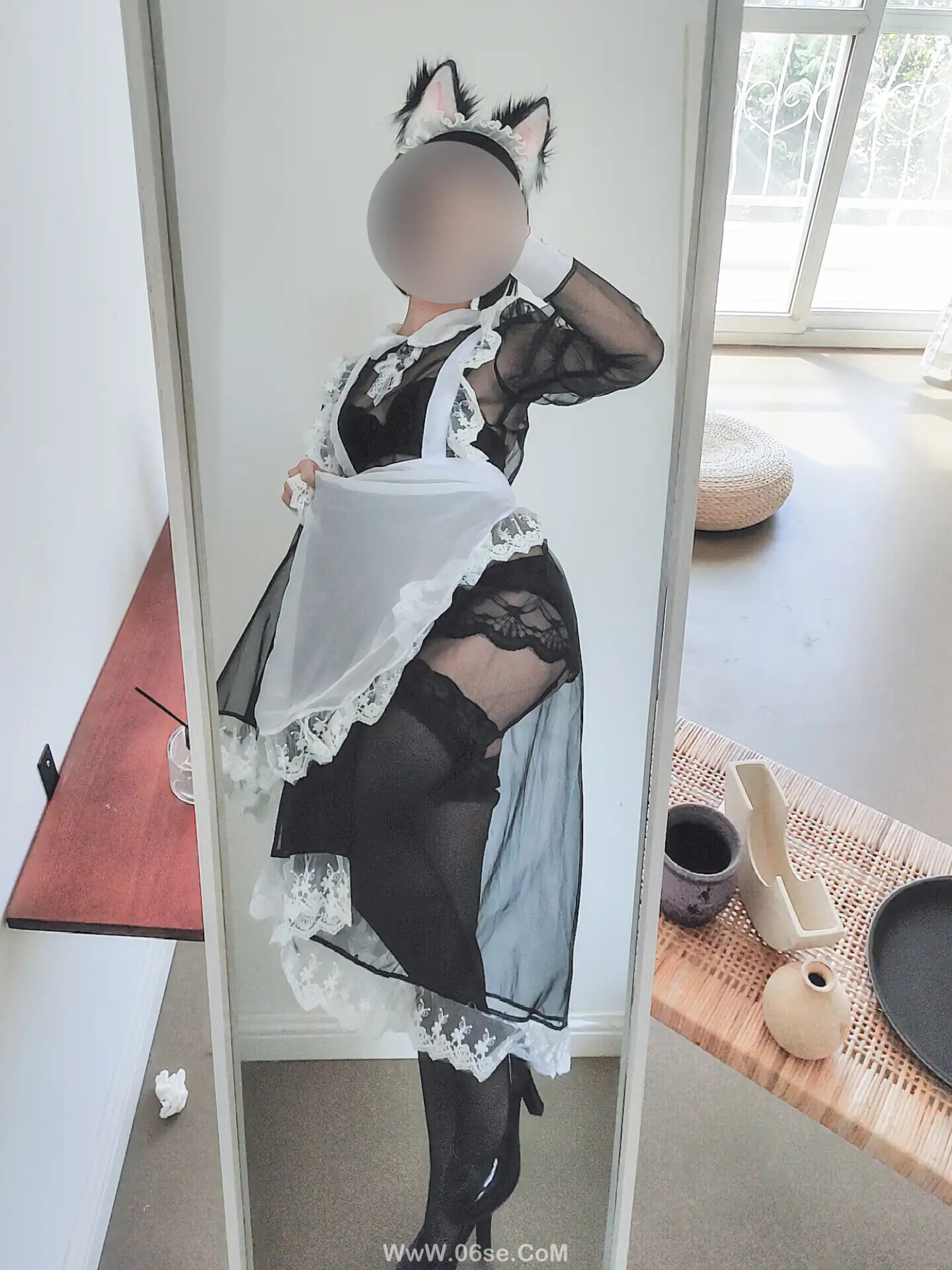 图片[25]-蠢沫沫 – 透明女仆 自拍-六色网