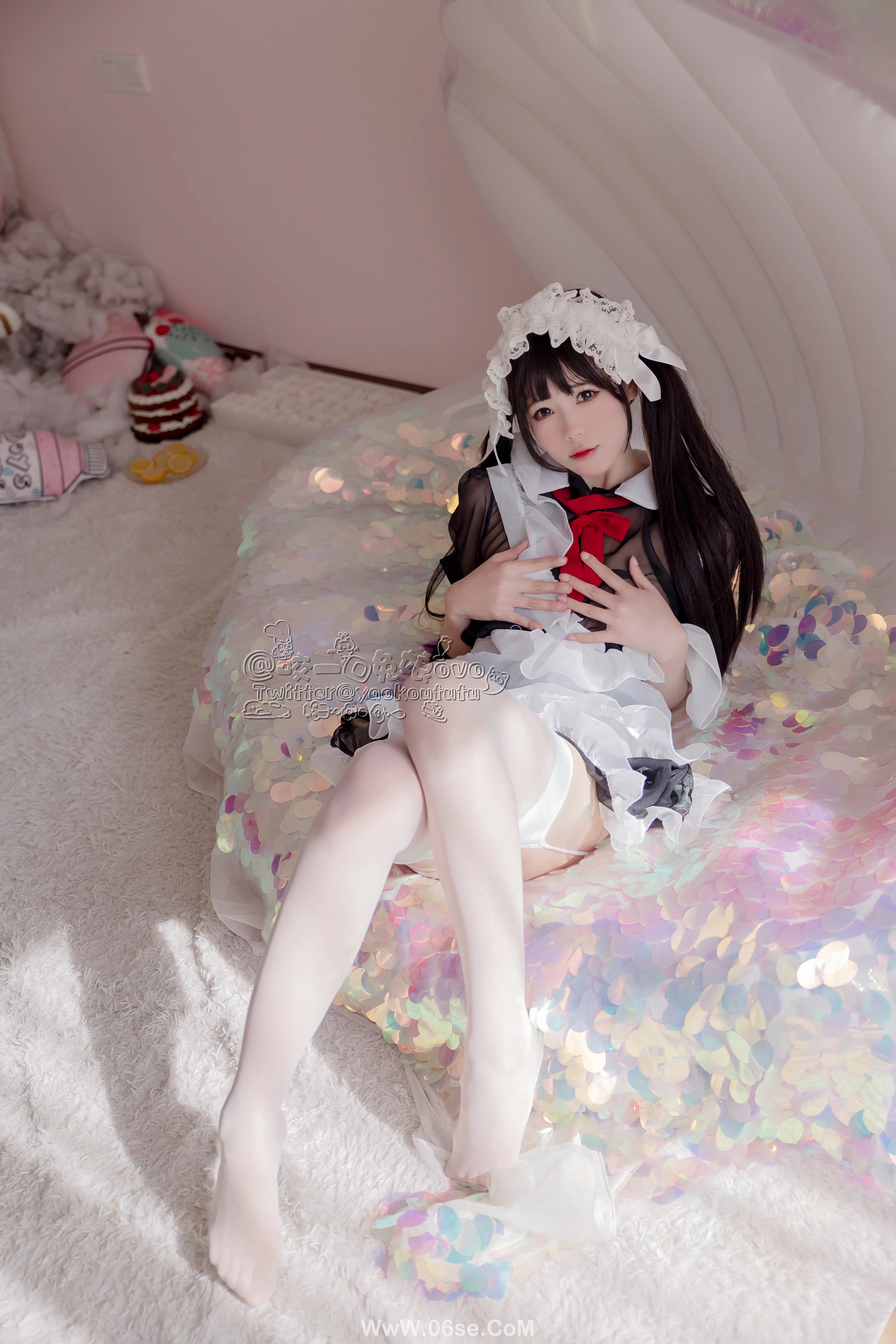 图片[17]-咬一口兔娘 黑白女仆-六色网