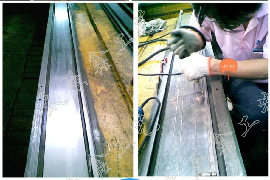 机床导轨拉伤的冷焊修复