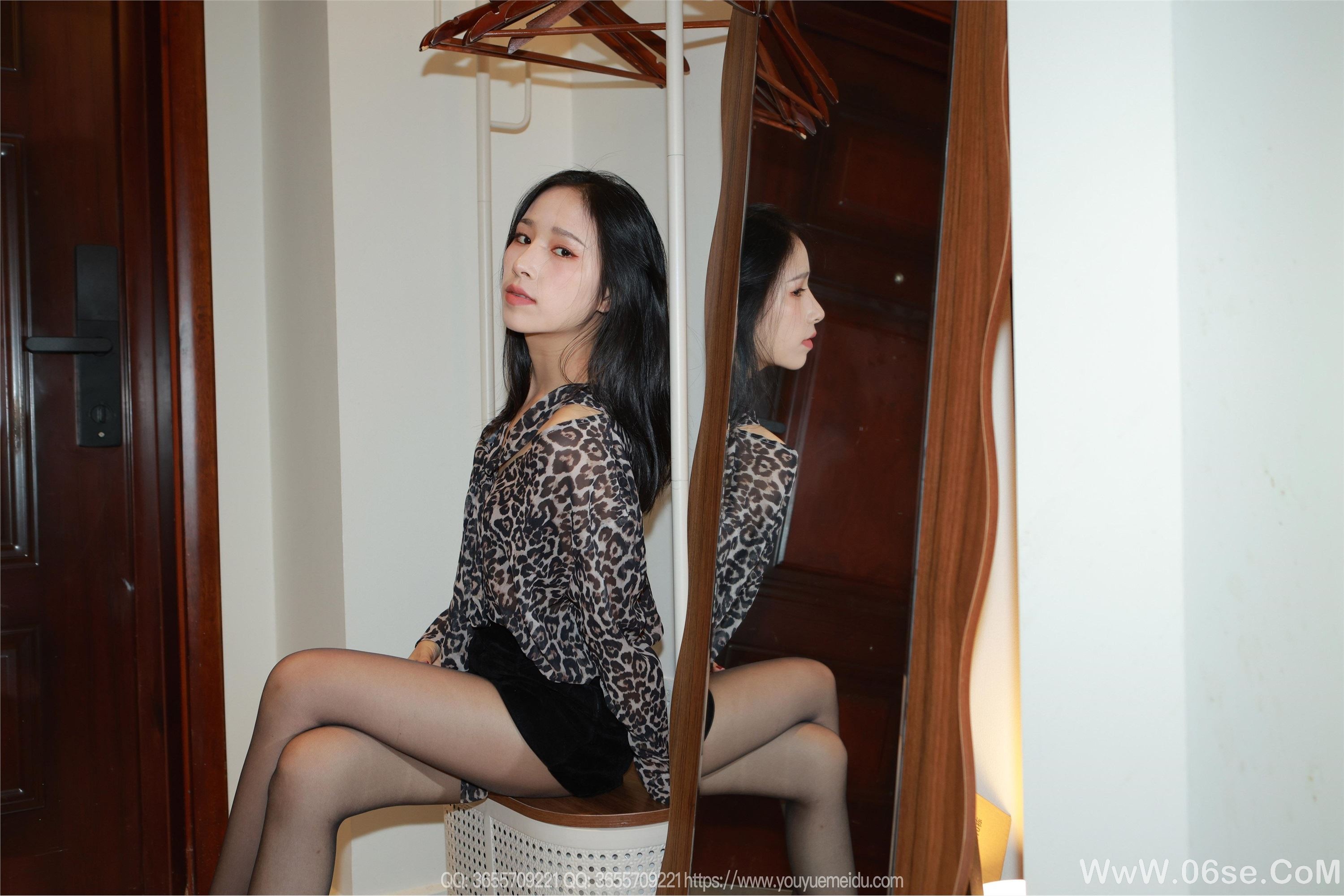 图片[7]-IESS异思趣向 2025.06.12 丝享家 2078 美子豹纹黑丝（上）[90P]-六色网