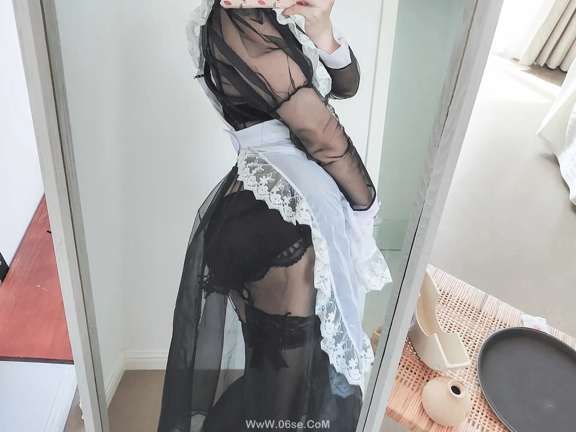 图片[35]-蠢沫沫 – 透明女仆 自拍-六色网