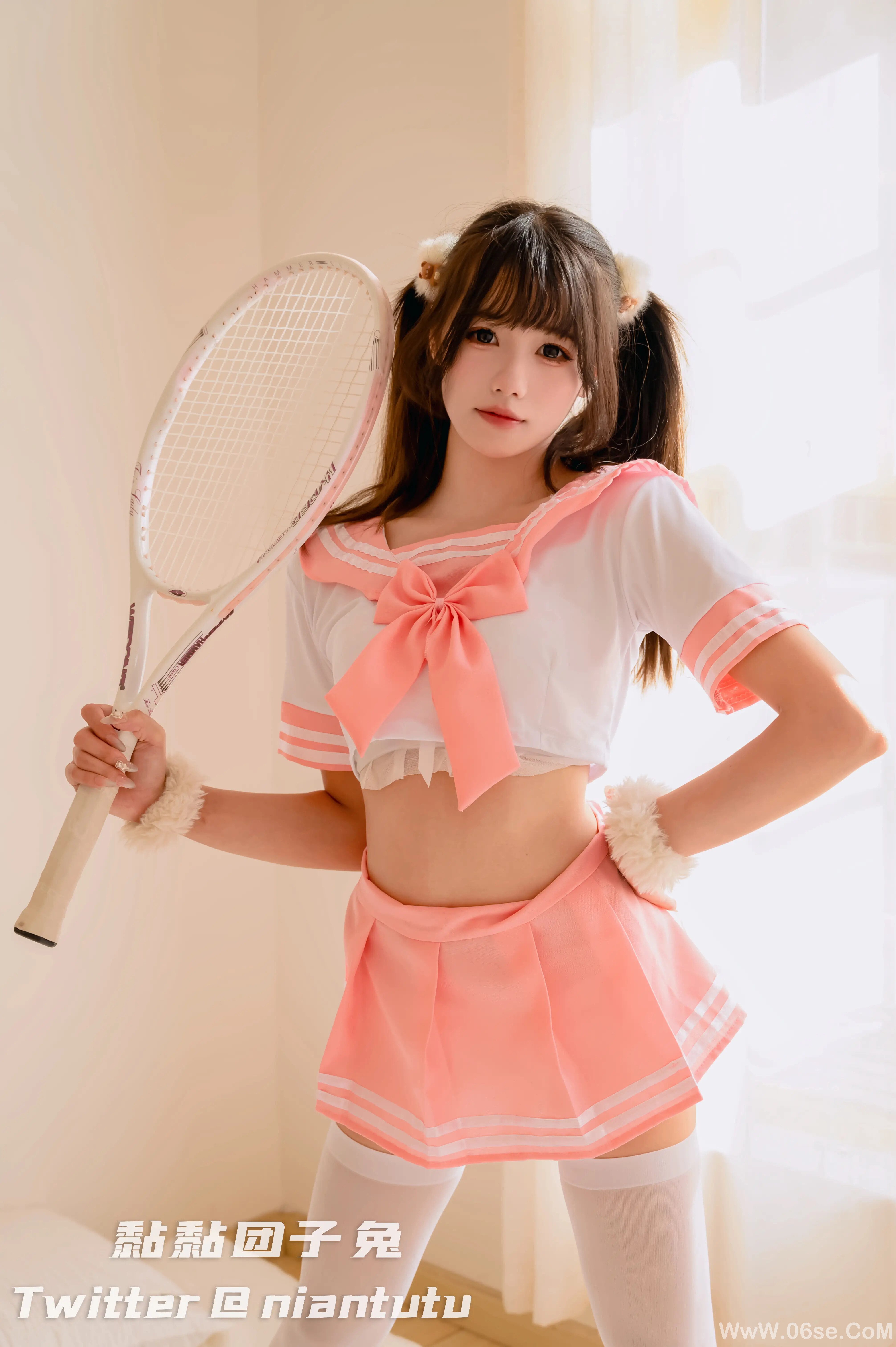 图片[17]-咬一口兔娘 粉色jk-六色网
