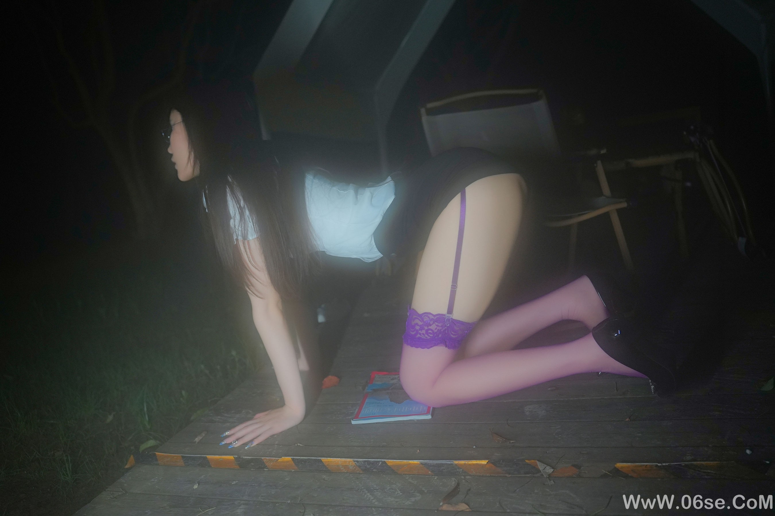 图片[23]-晚苏susu – 紫色丝袜 [80P]-六色网