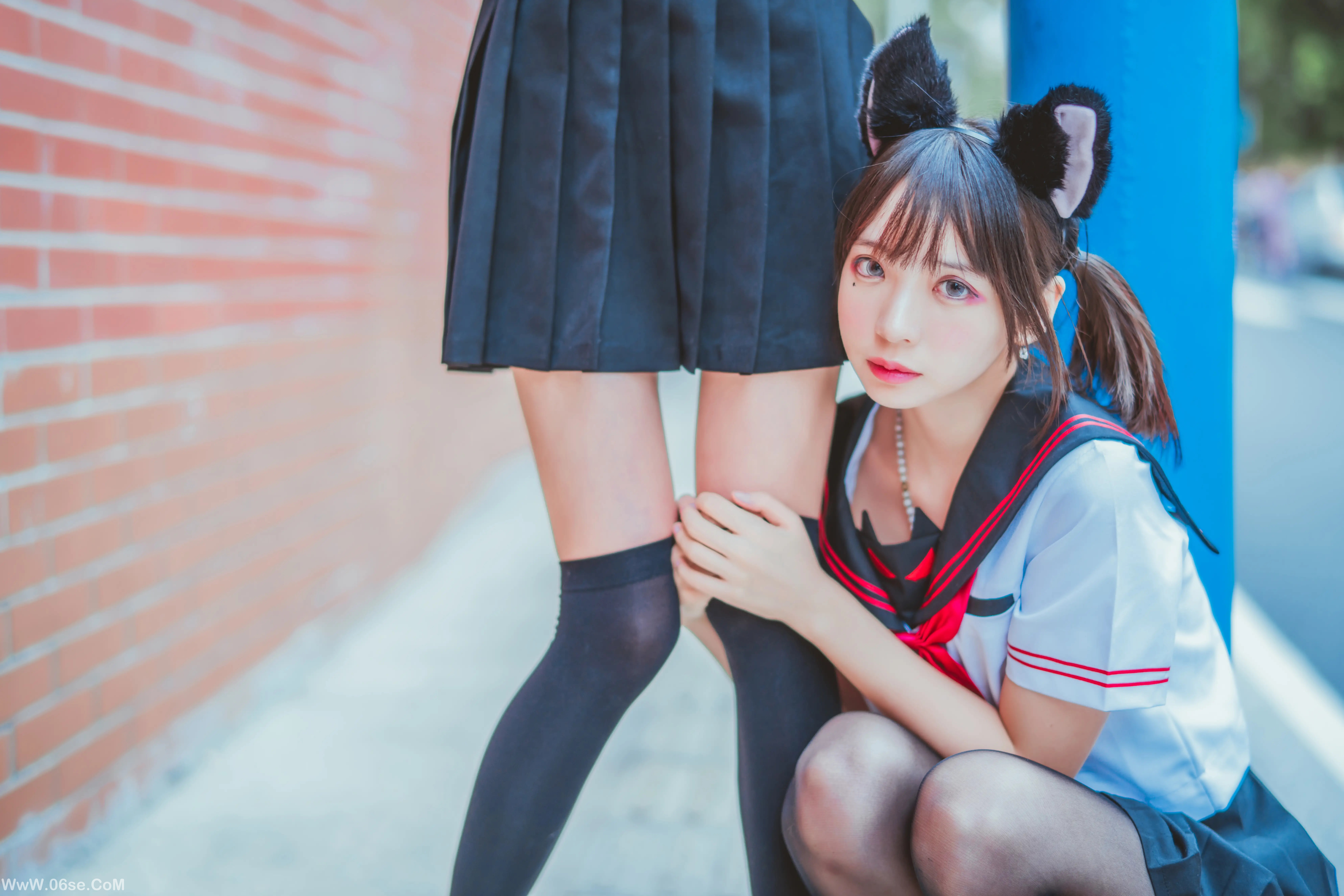 图片[3]-桜桃喵&疯猫ss-JK百合2-六色网