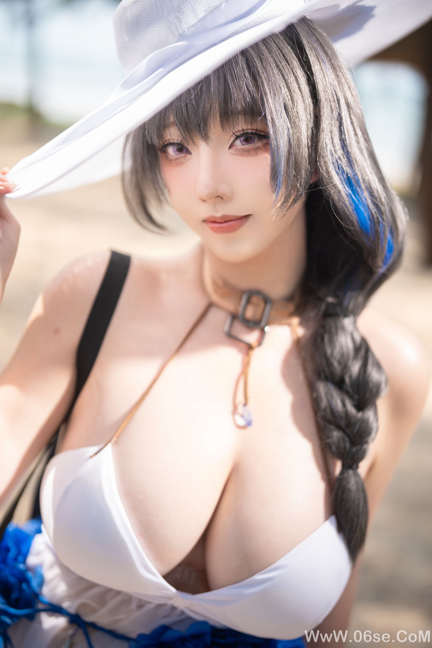 图片[2]-萌妹 菌烨tako – 梅里泳装 [9P]-六色网