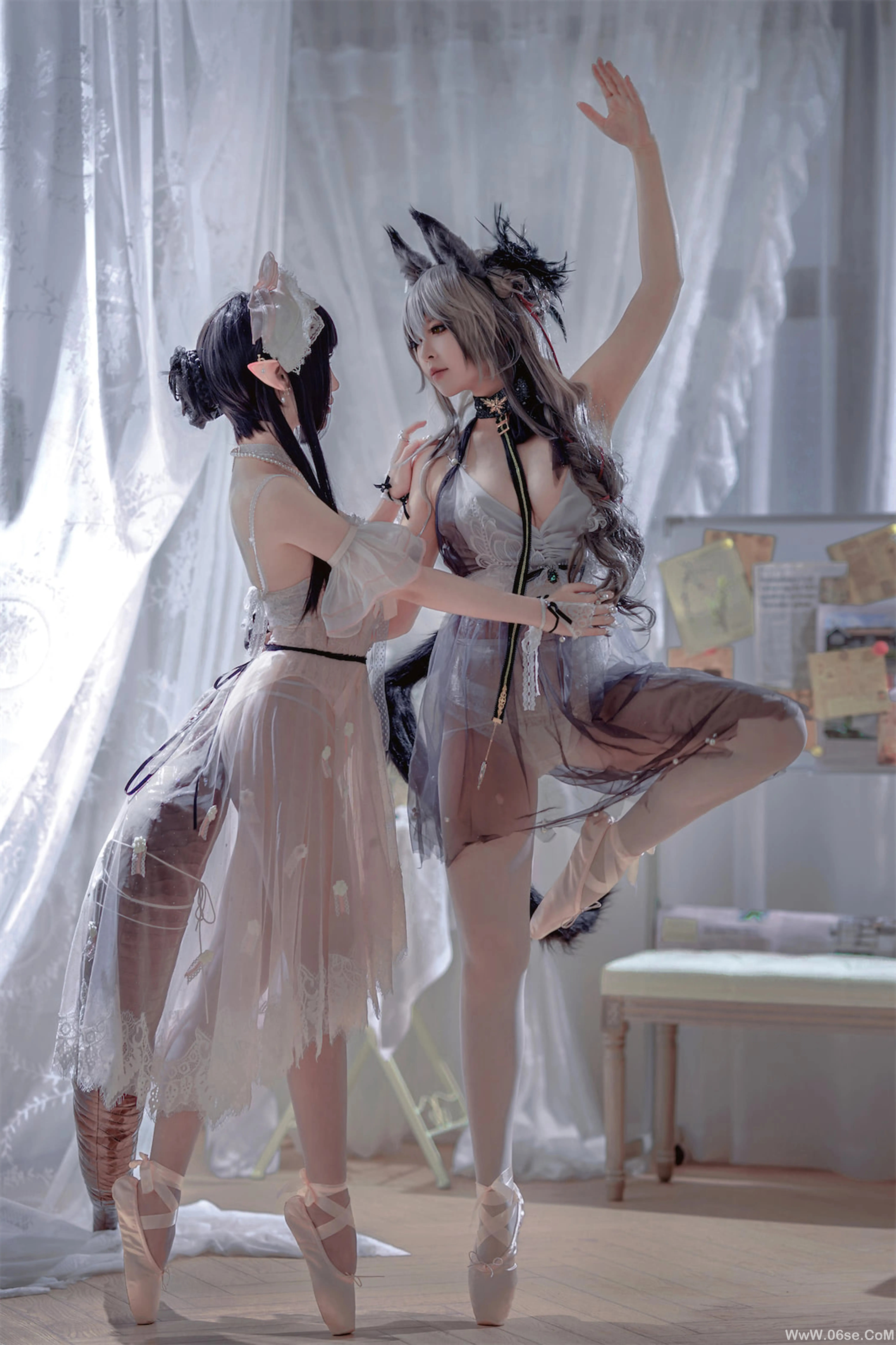 图片[11]-半半子 – Arknights 黑x森蚺バレエ (&面饼仙儿)-六色网