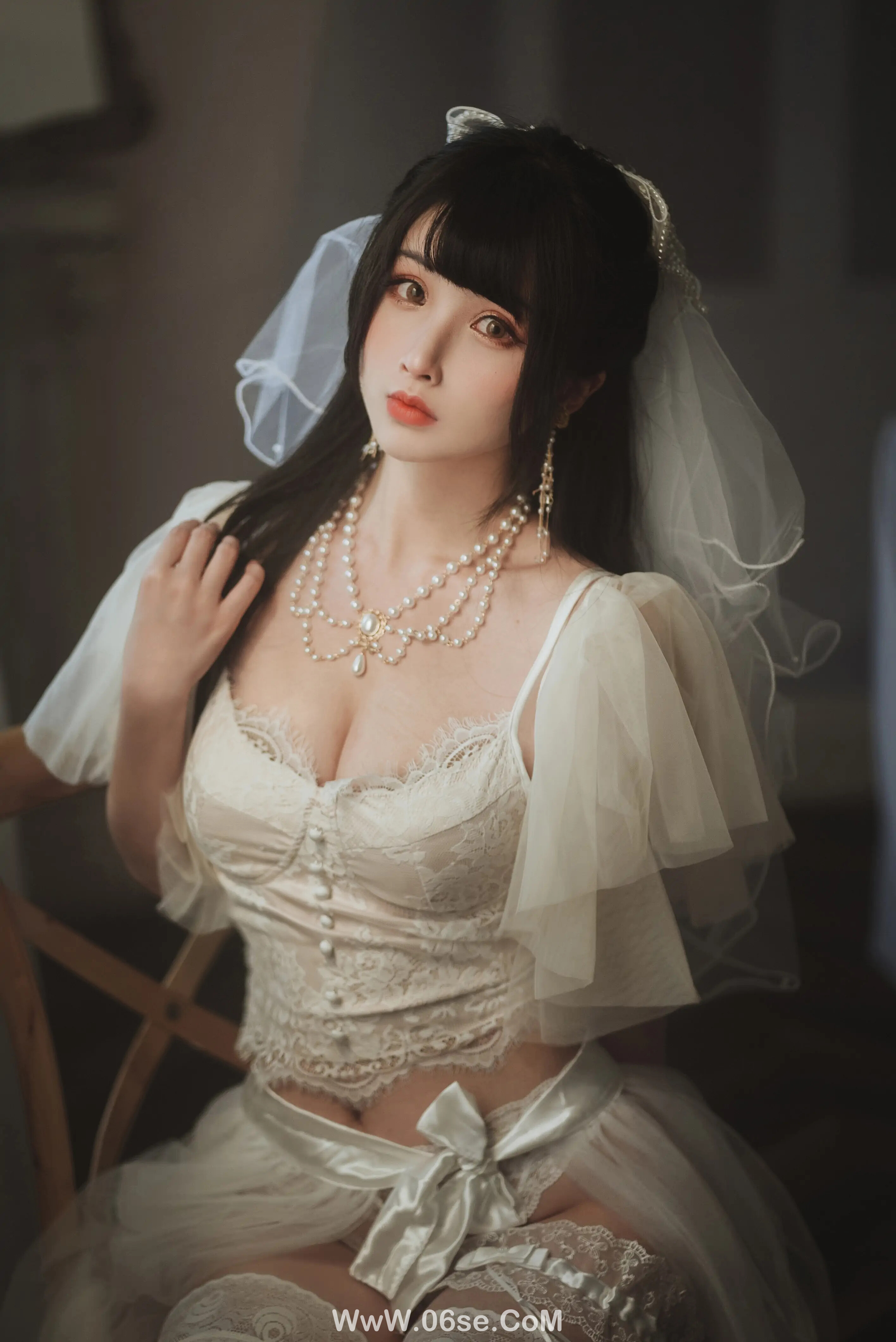 图片[13]-肉扣热热子(rioko凉凉子) 透明婚纱-六色网