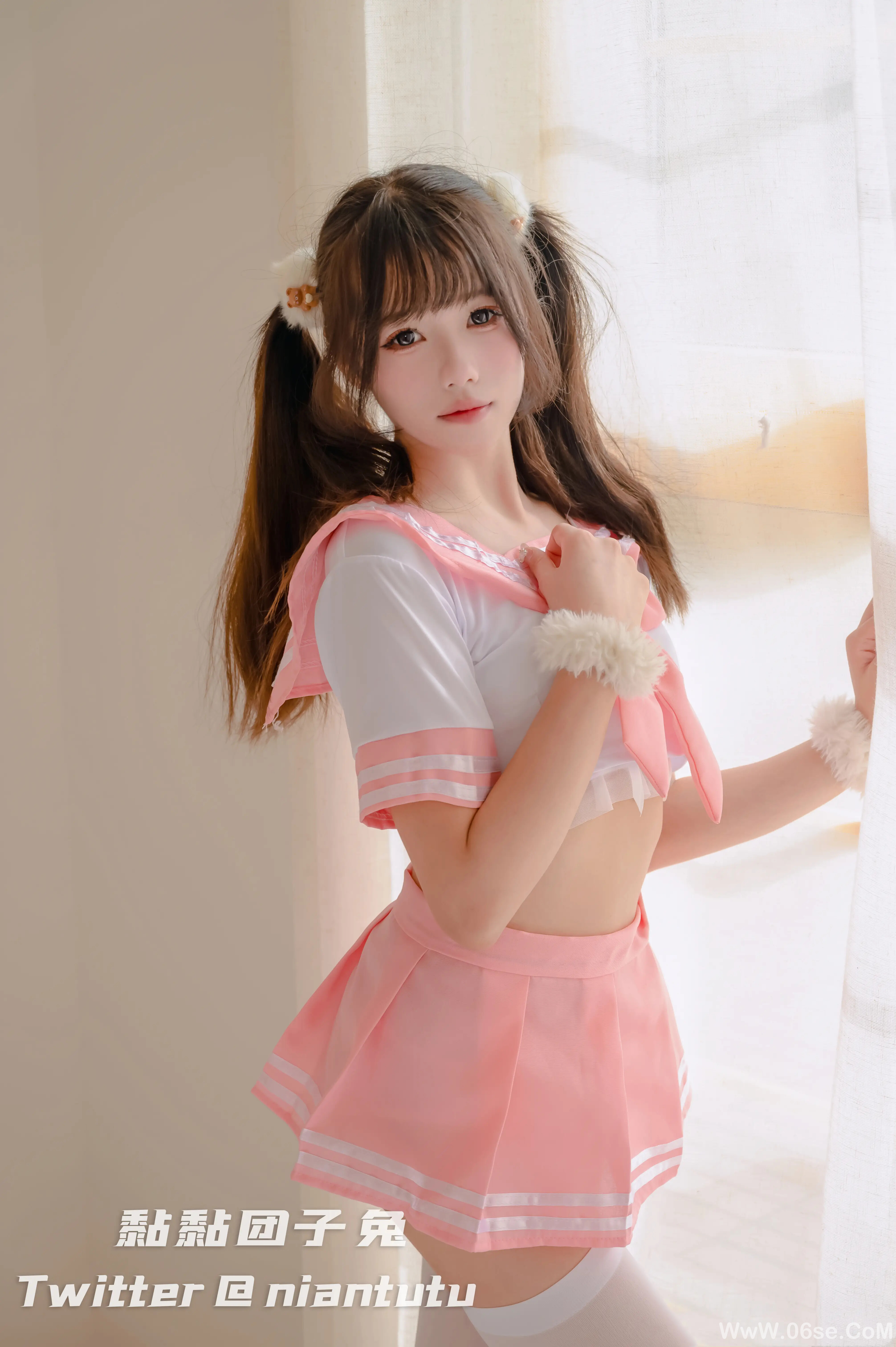 图片[21]-咬一口兔娘 粉色jk-六色网