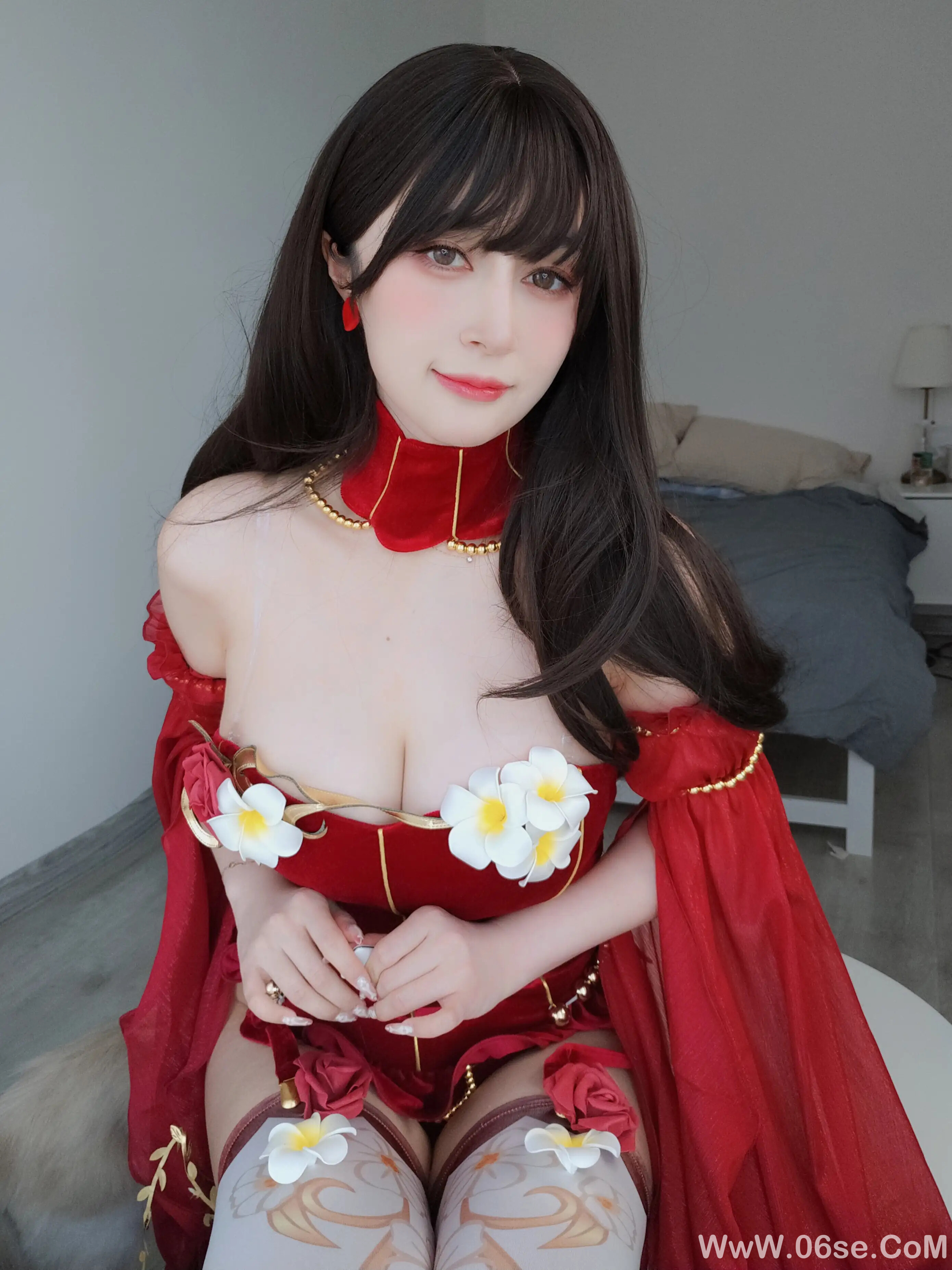 图片[56]-白银81 – 赤いドレス-六色网