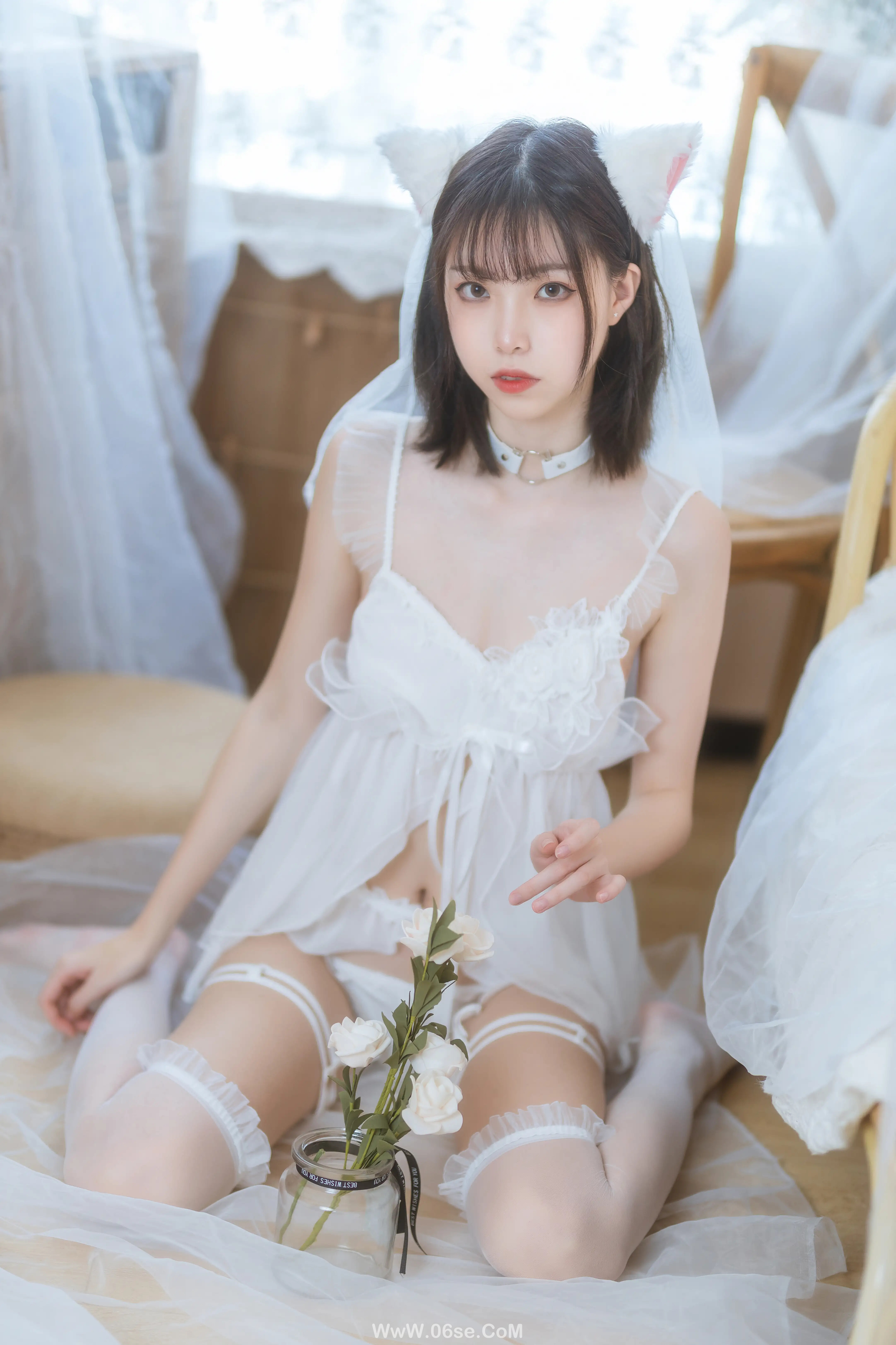 图片[18]-许岚LAN 少女白色裙-六色网