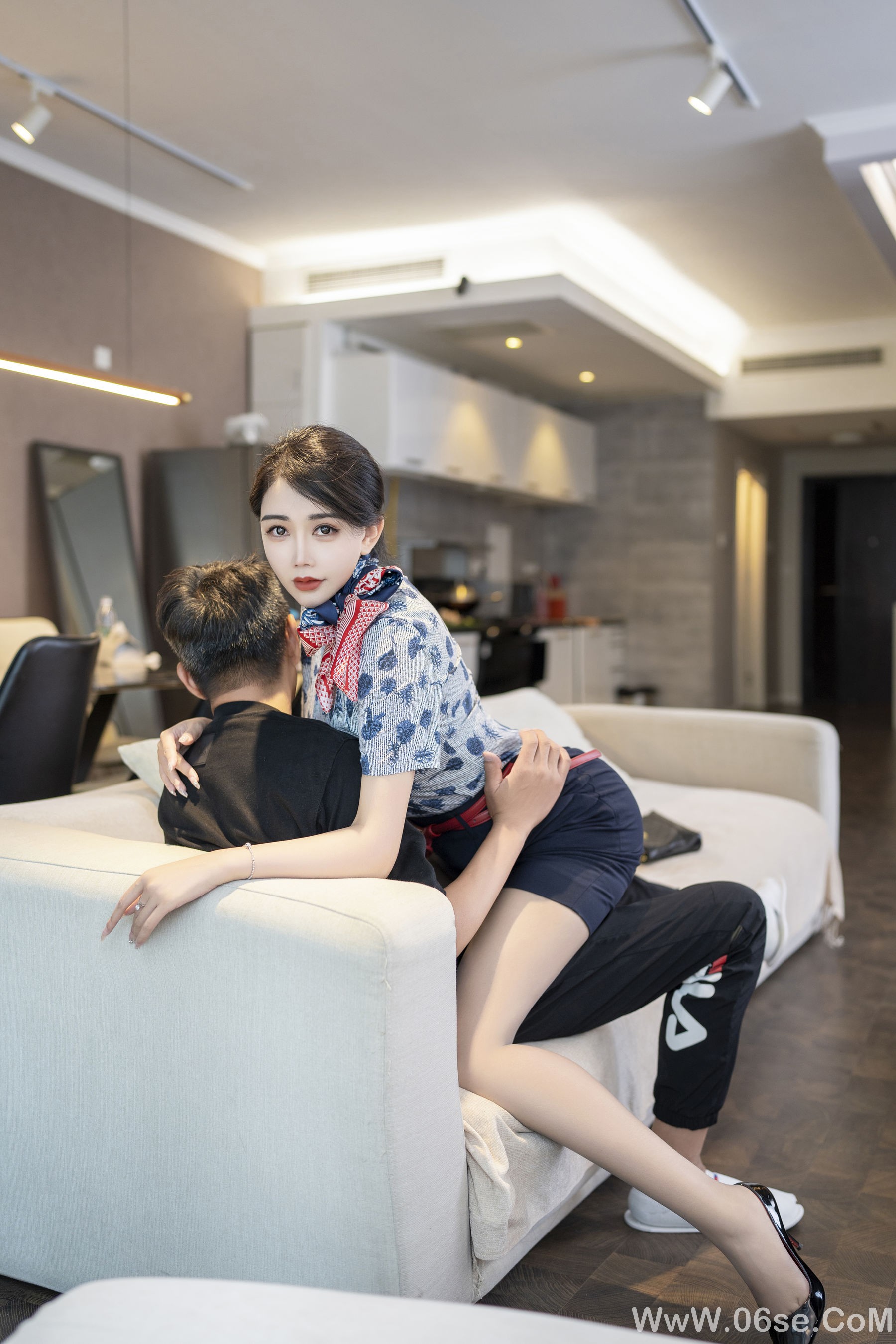 图片[9]-李若汐 – 性感空姐制服 [70P]-六色网