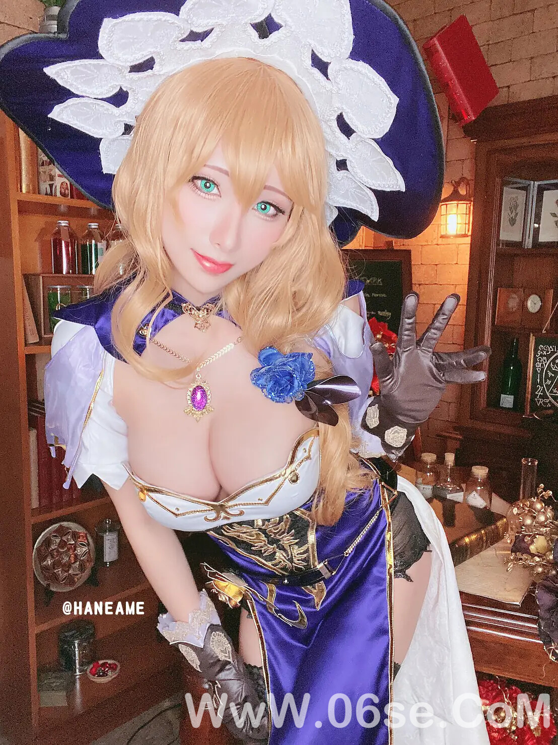 图片[52]-雨波_haneame_原神丽莎 性感内衣-六色网