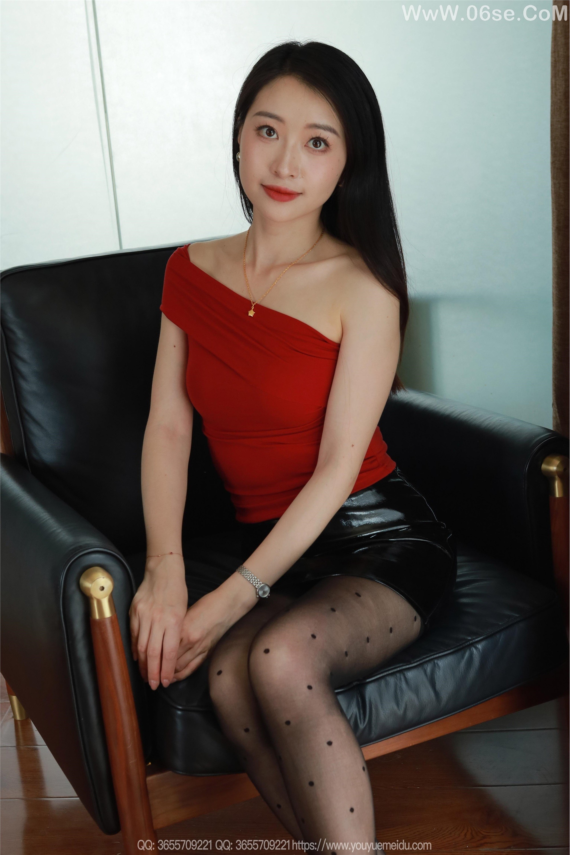 图片[55]-IESS异思趣向 2025.05.21 丝享家 2059 小婕《红衣皮裙》[97P]-六色网