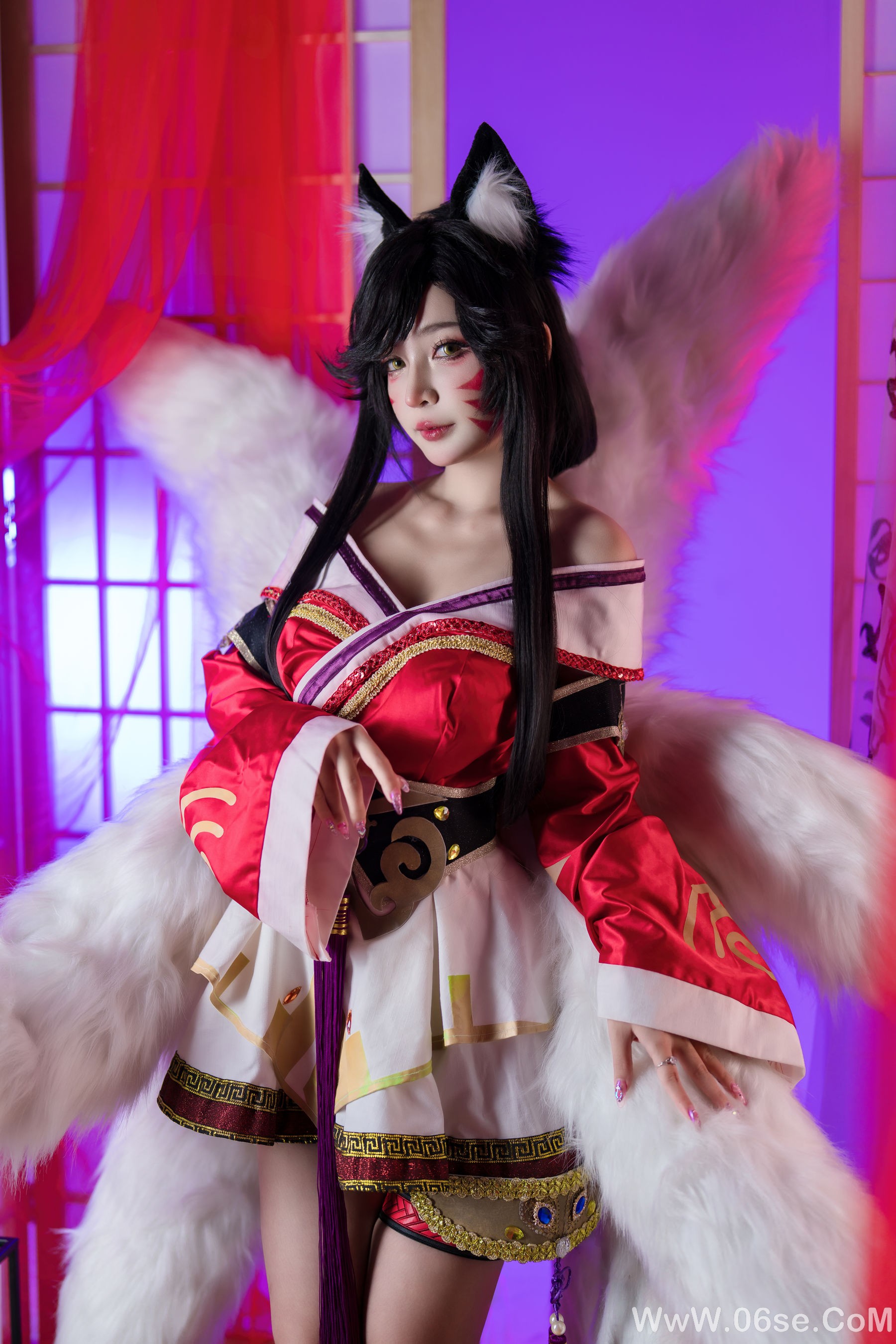 图片[12]-Umeko J – cosplay Ahri League of Legends [85P]-六色网