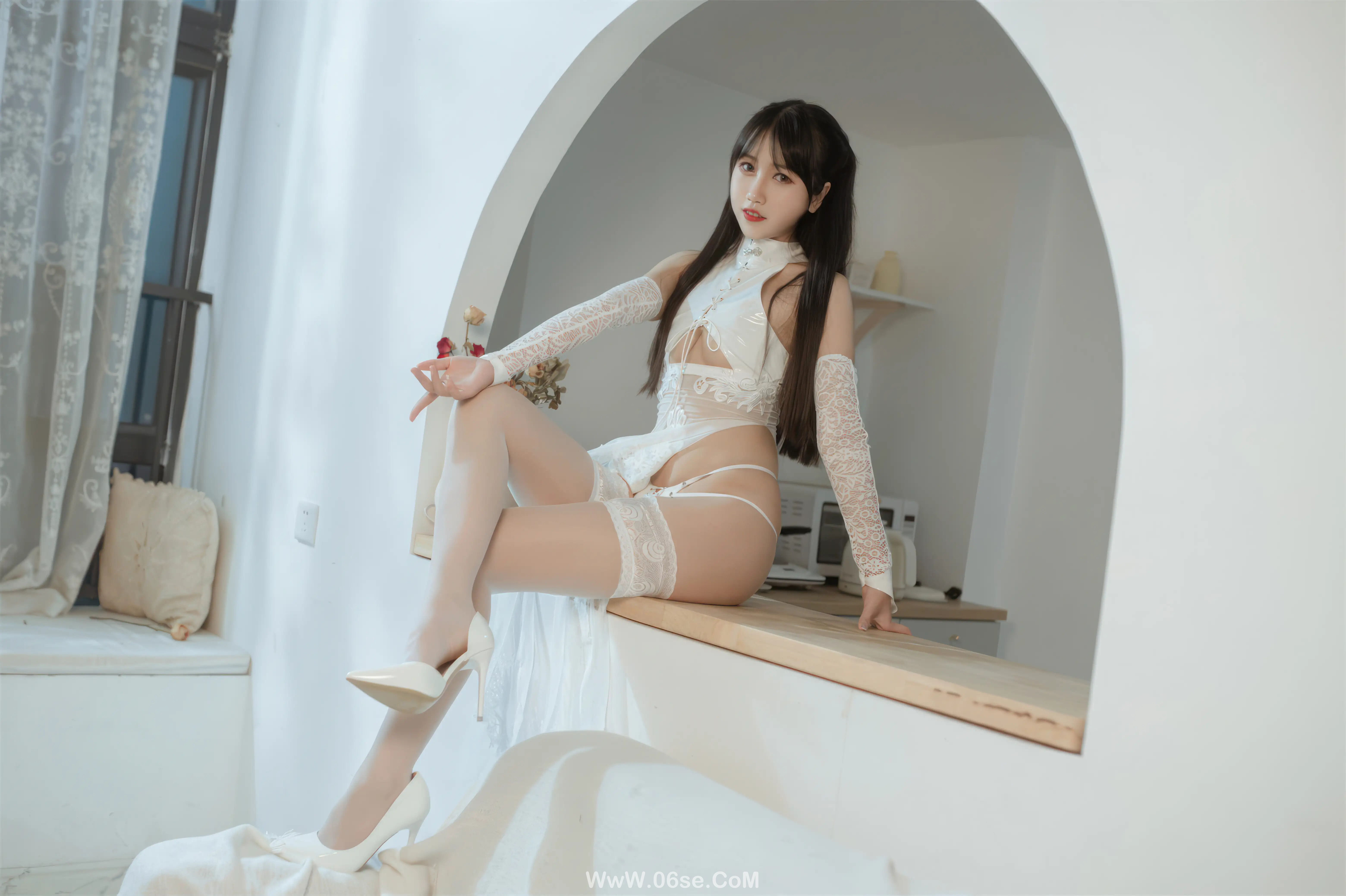图片[24]-不呆猫 – 靡烟 白皮旗袍-六色网