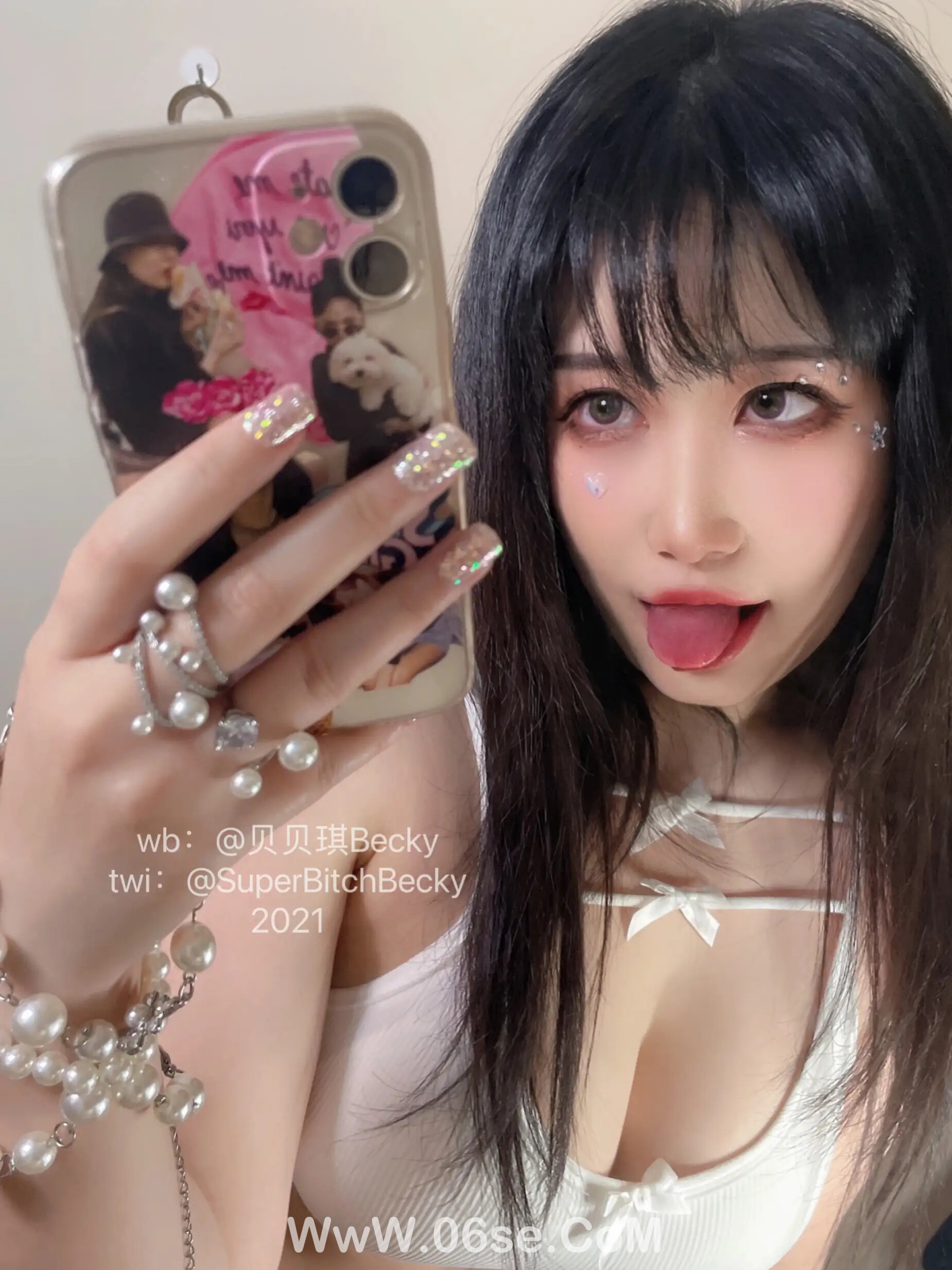 图片[15]-贝贝琪Becky – 对镜黑发辣妹-六色网