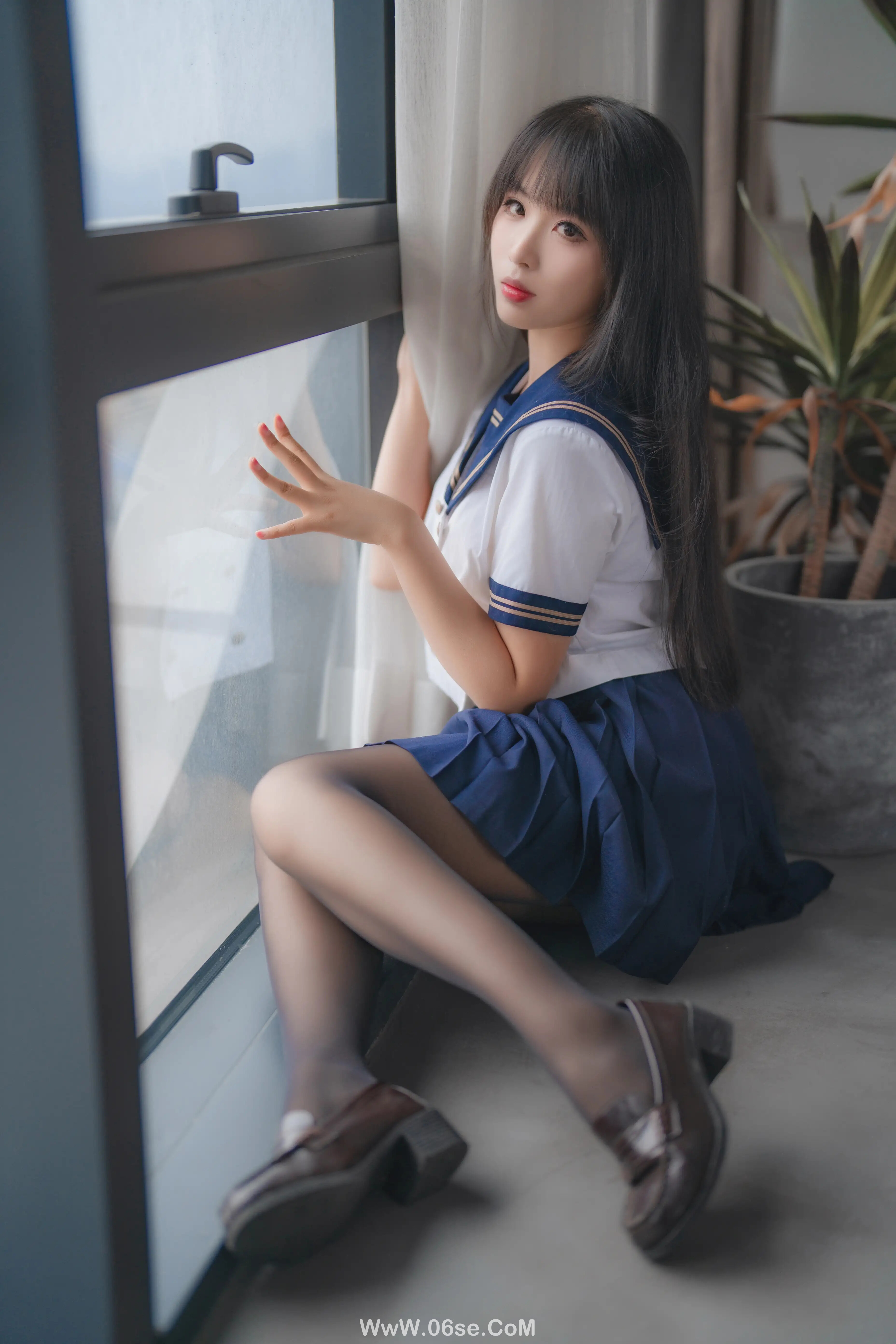 图片[12]-轩萧学姐 – 5月舰长 黑丝jk-六色网