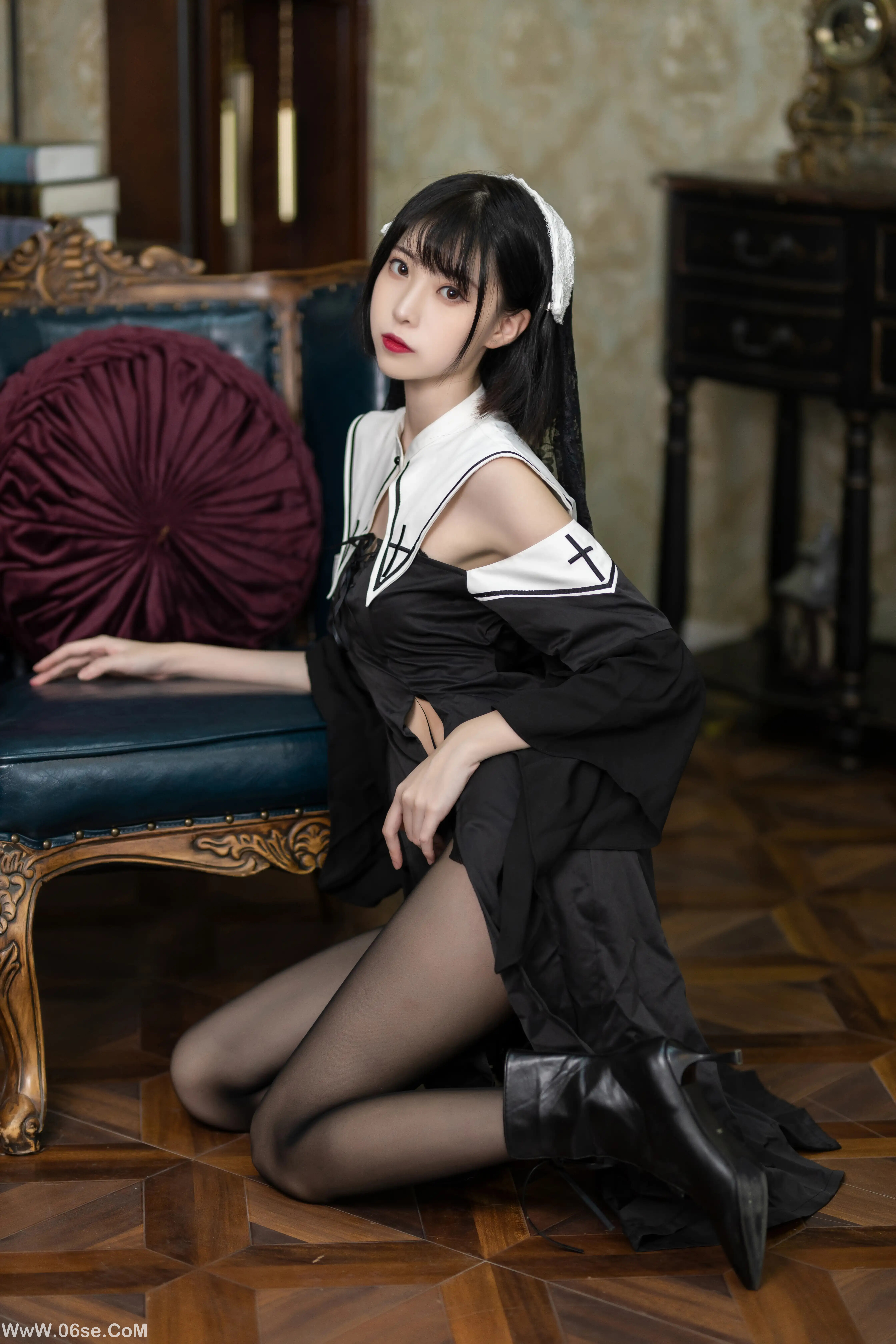 图片[10]-许岚LAN 暗黑修女-六色网