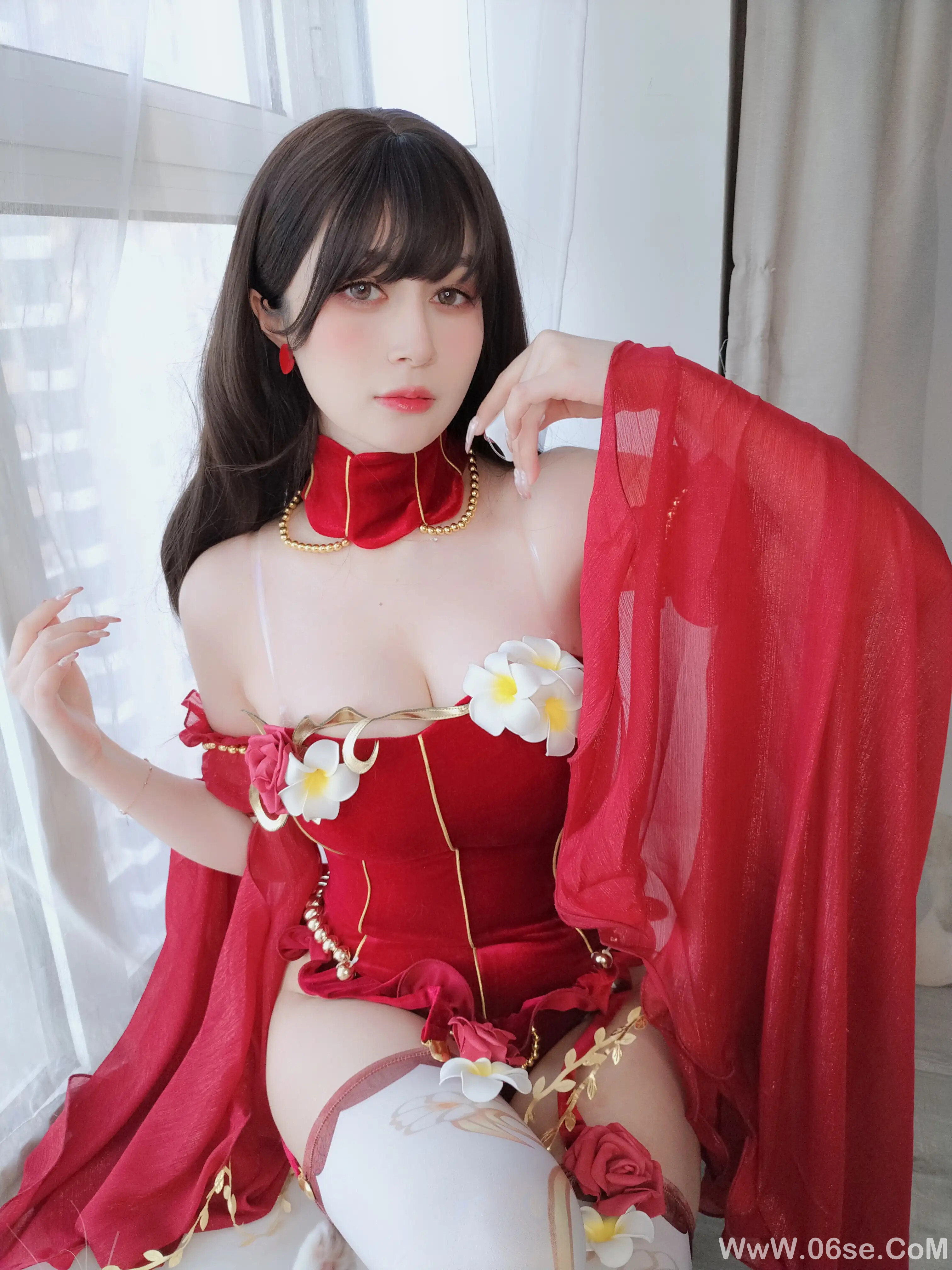 图片[34]-白银81 – 赤いドレス-六色网