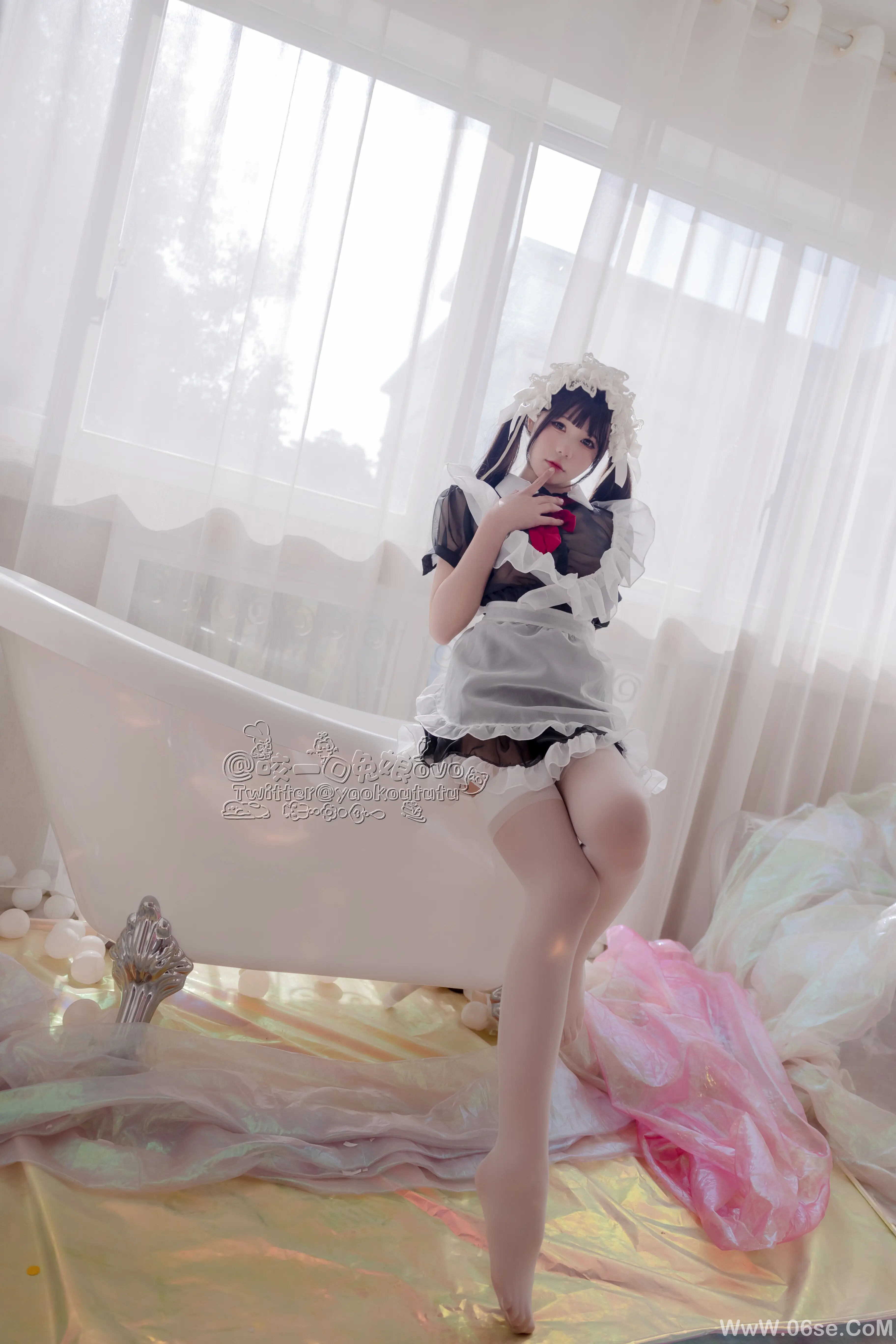 图片[6]-咬一口兔娘 黑白女仆-六色网