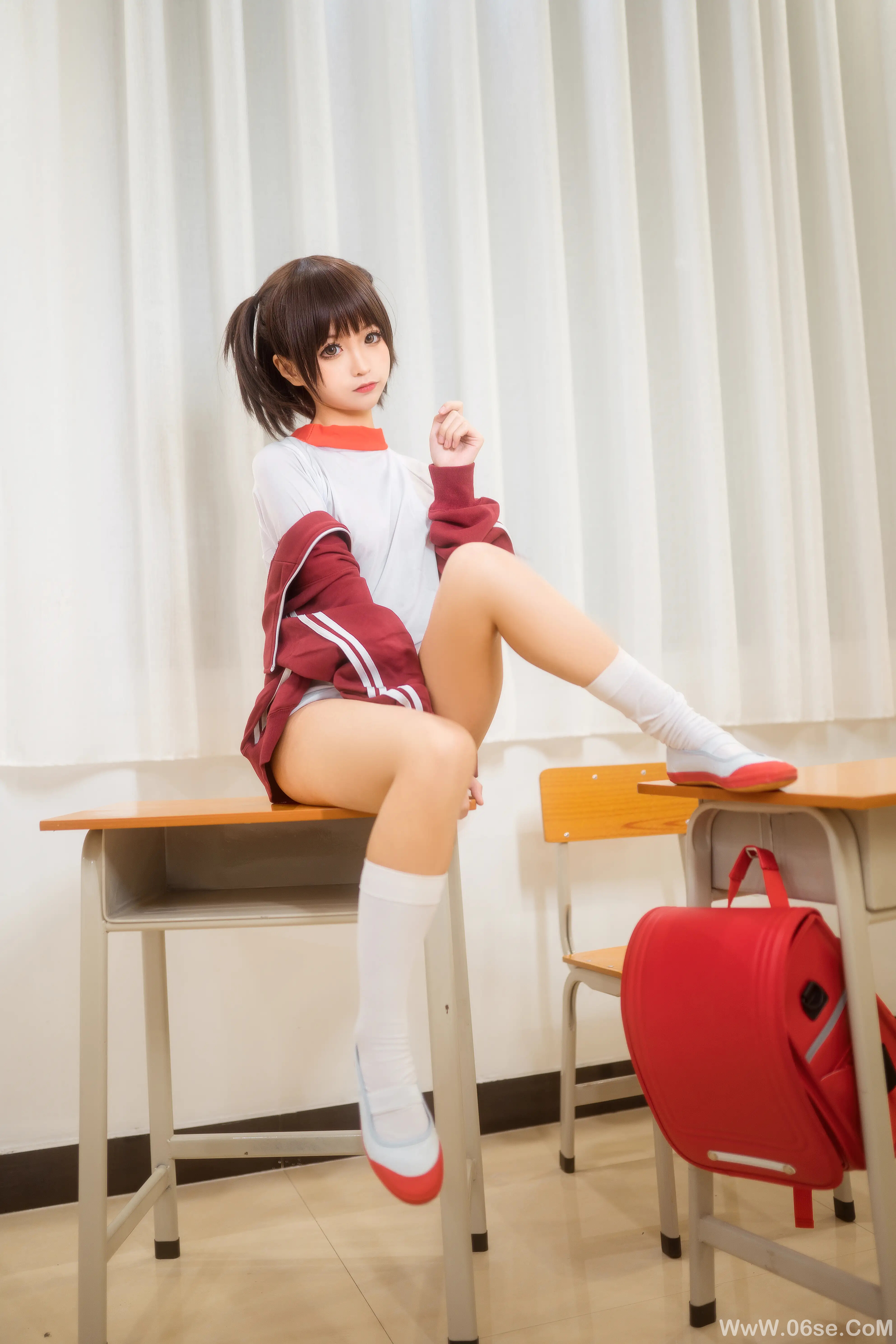 图片[20]-蠢沫沫 – 体操服红-六色网