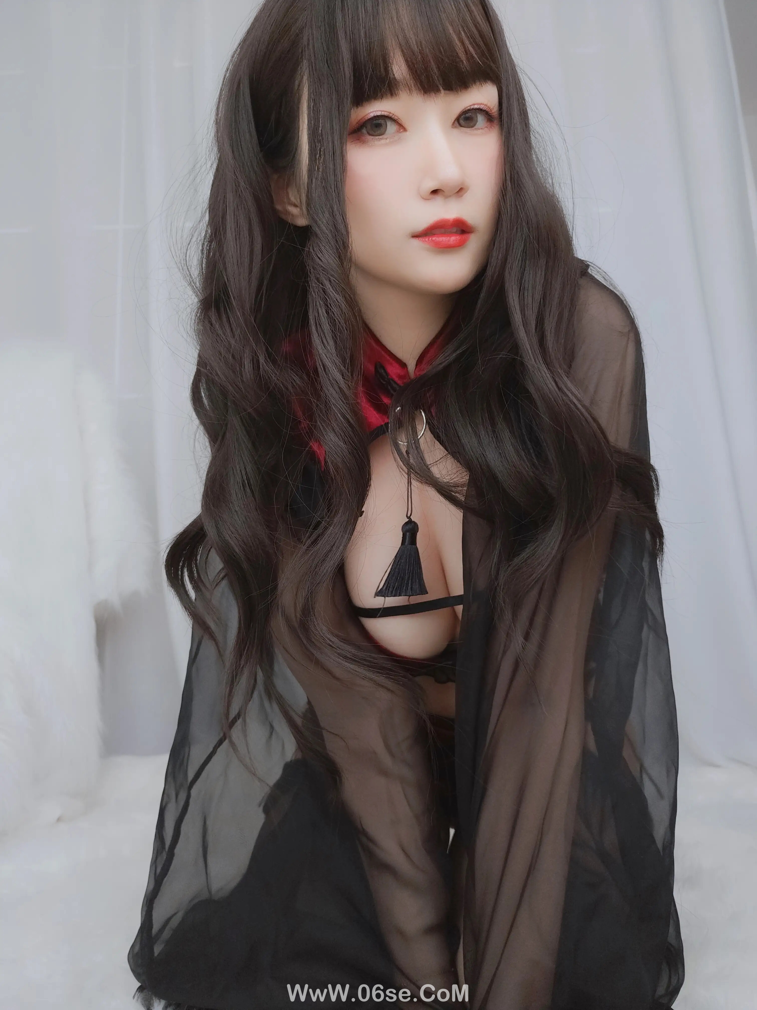 图片[86]-白银81 – 红丝绒旗袍-六色网