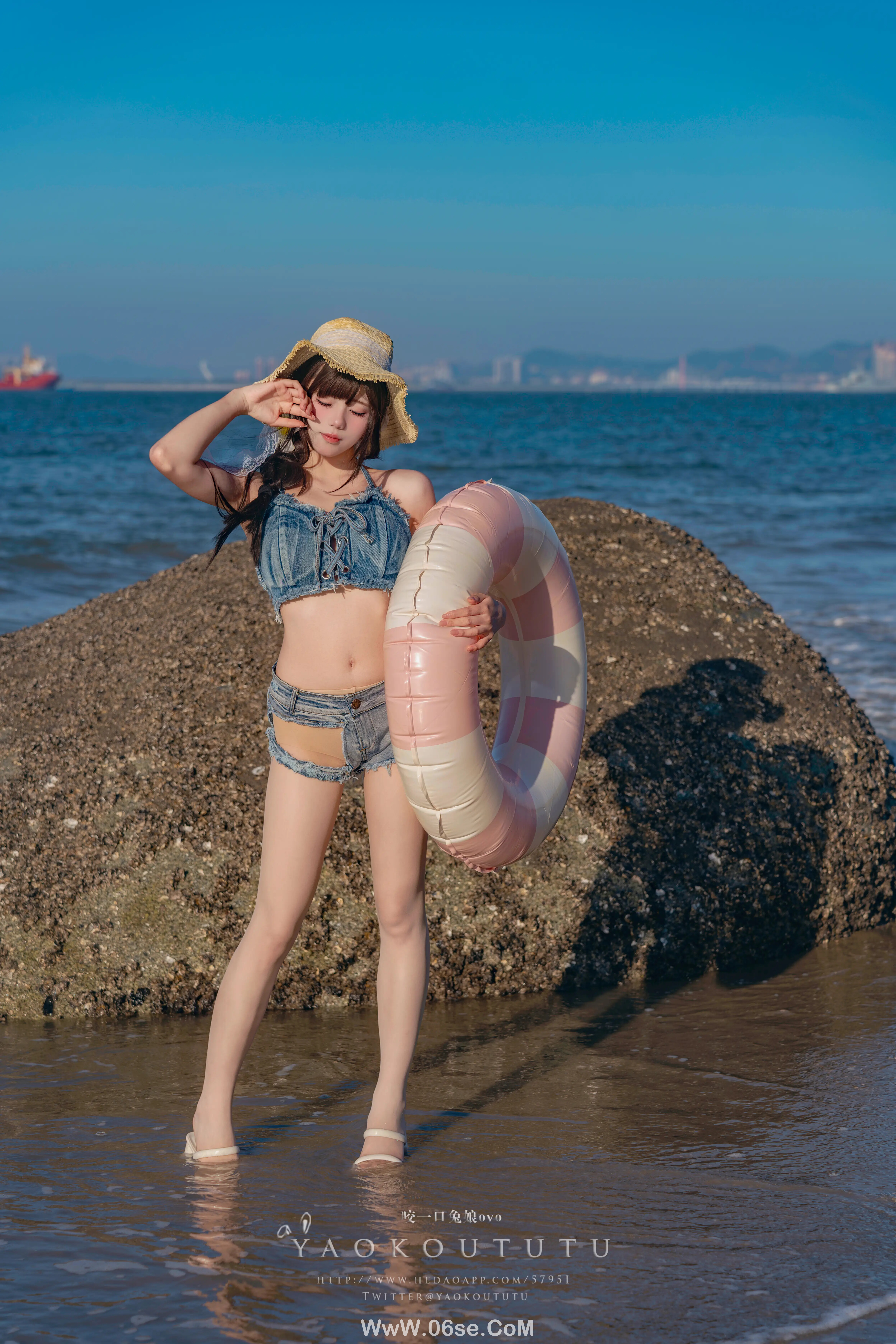 图片[5]-咬一口兔娘 海の夏日-六色网