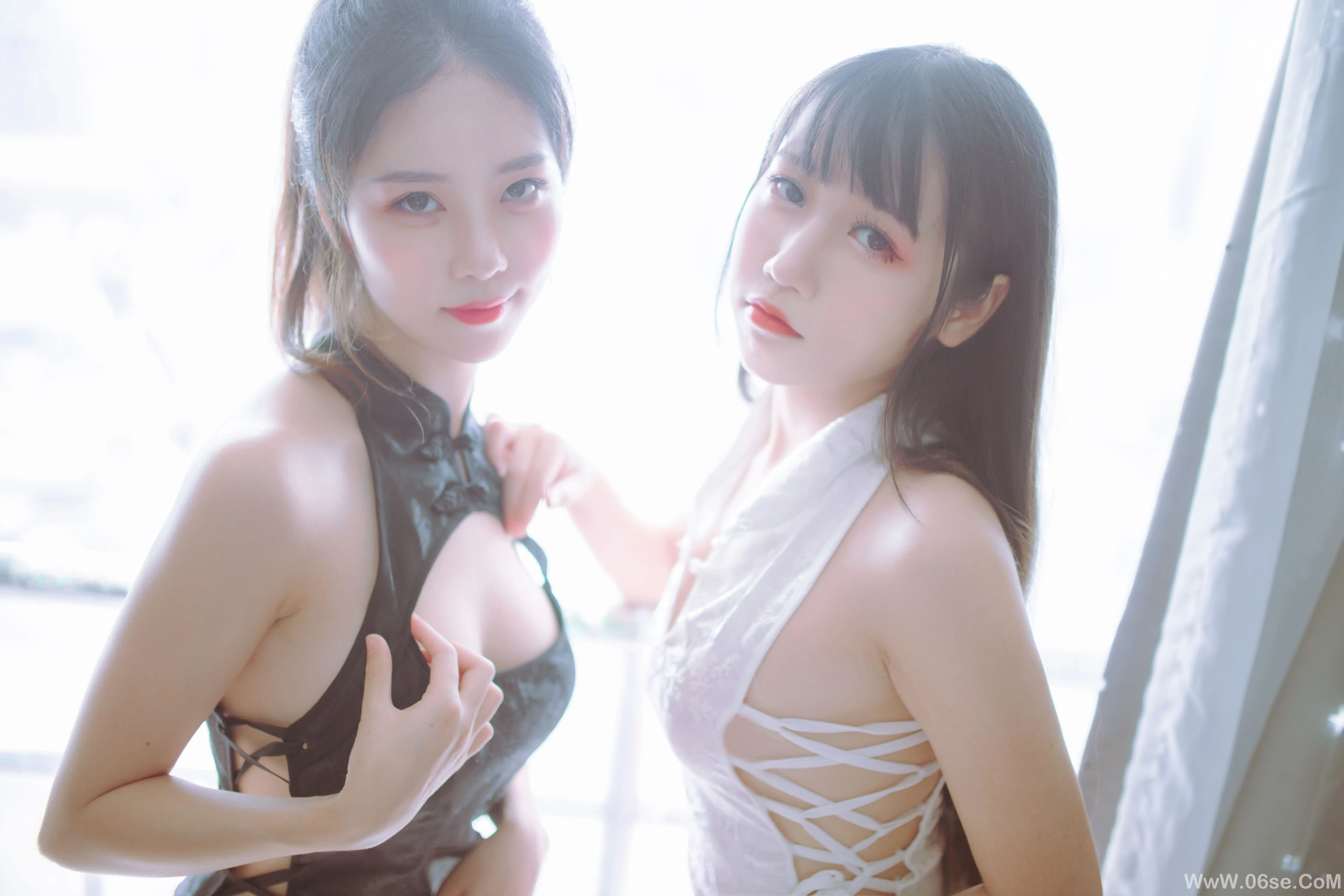 图片[25]-不呆猫 – 黑白旗袍双子-六色网