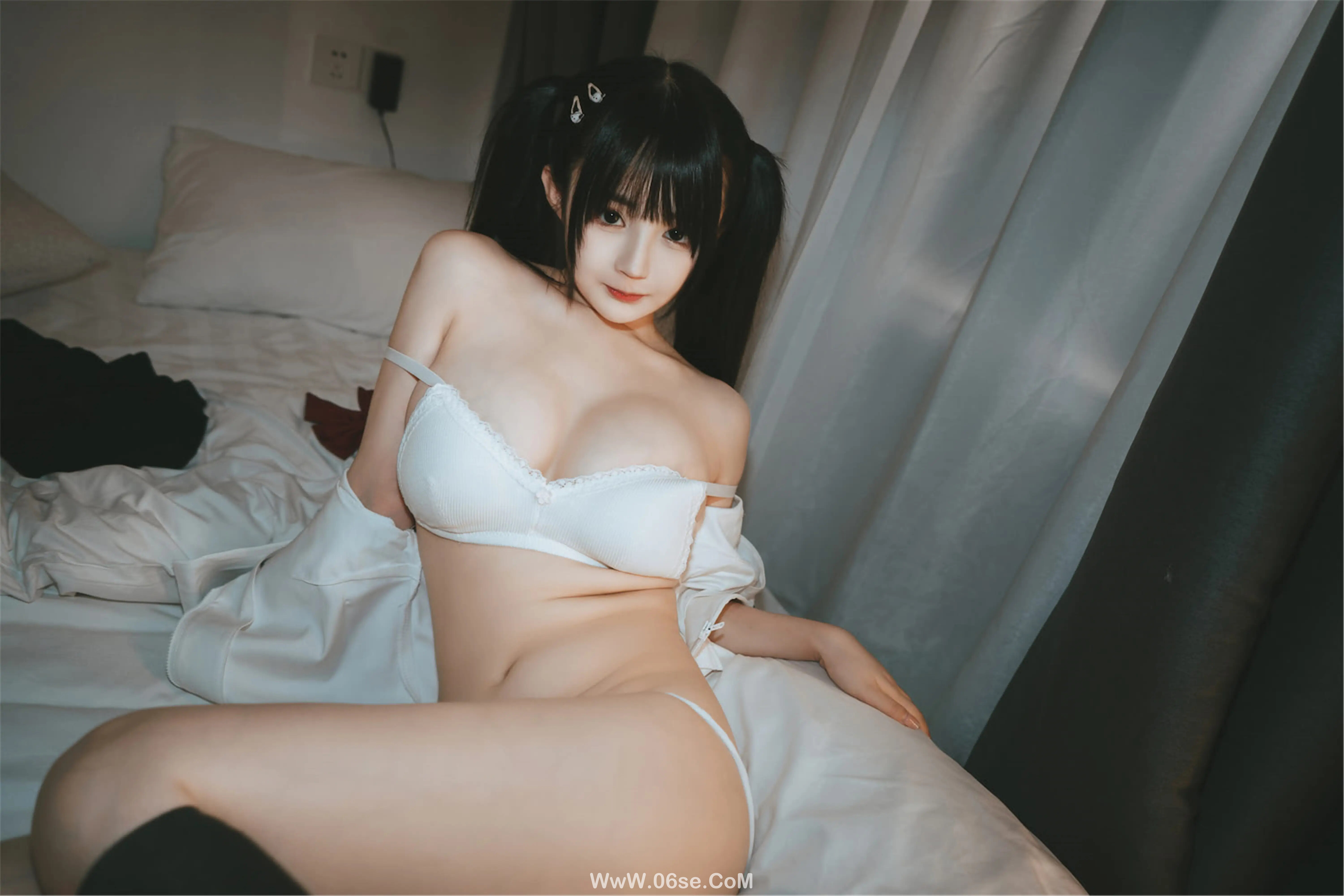 图片[26]-桜井宁宁 双马尾jk-六色网