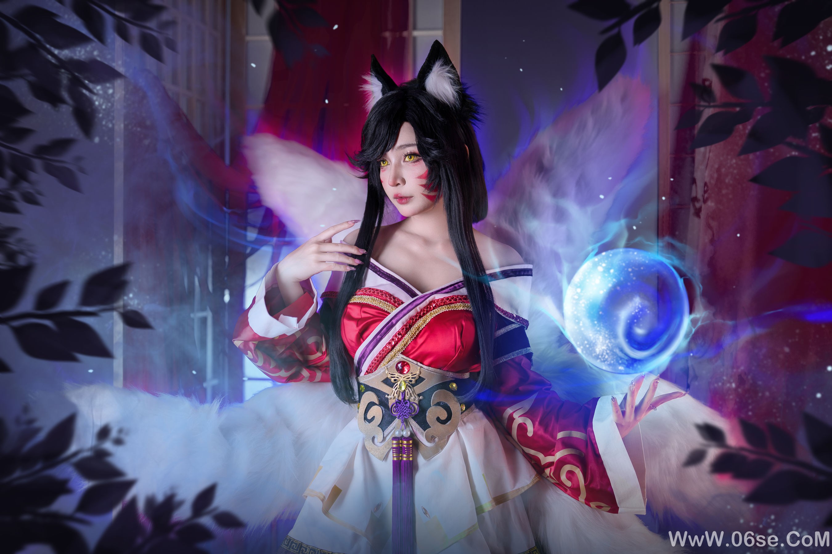 图片[3]-Umeko J – cosplay Ahri League of Legends [85P]-六色网