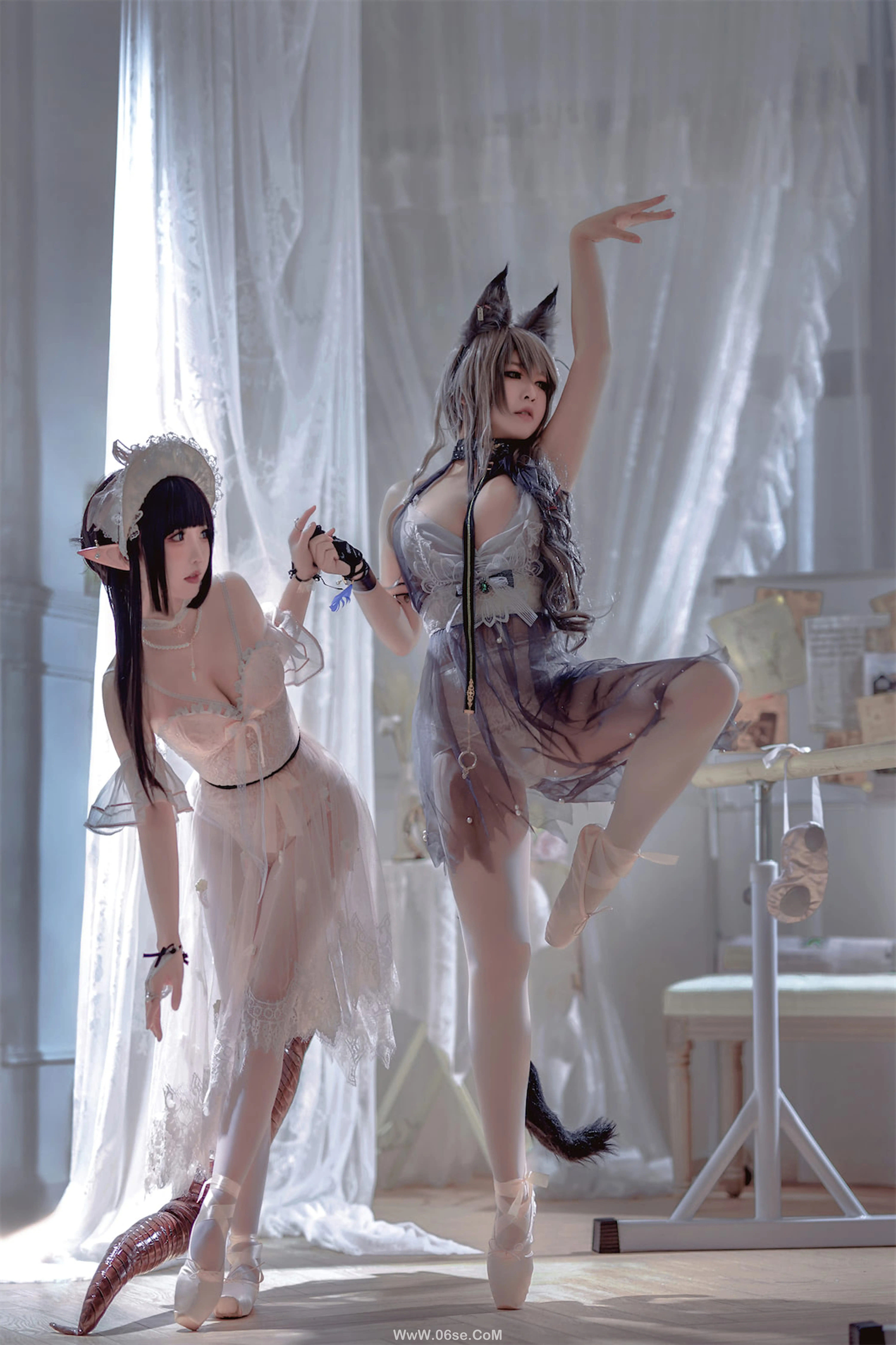 图片[10]-半半子 – Arknights 黑x森蚺バレエ (&面饼仙儿)-六色网