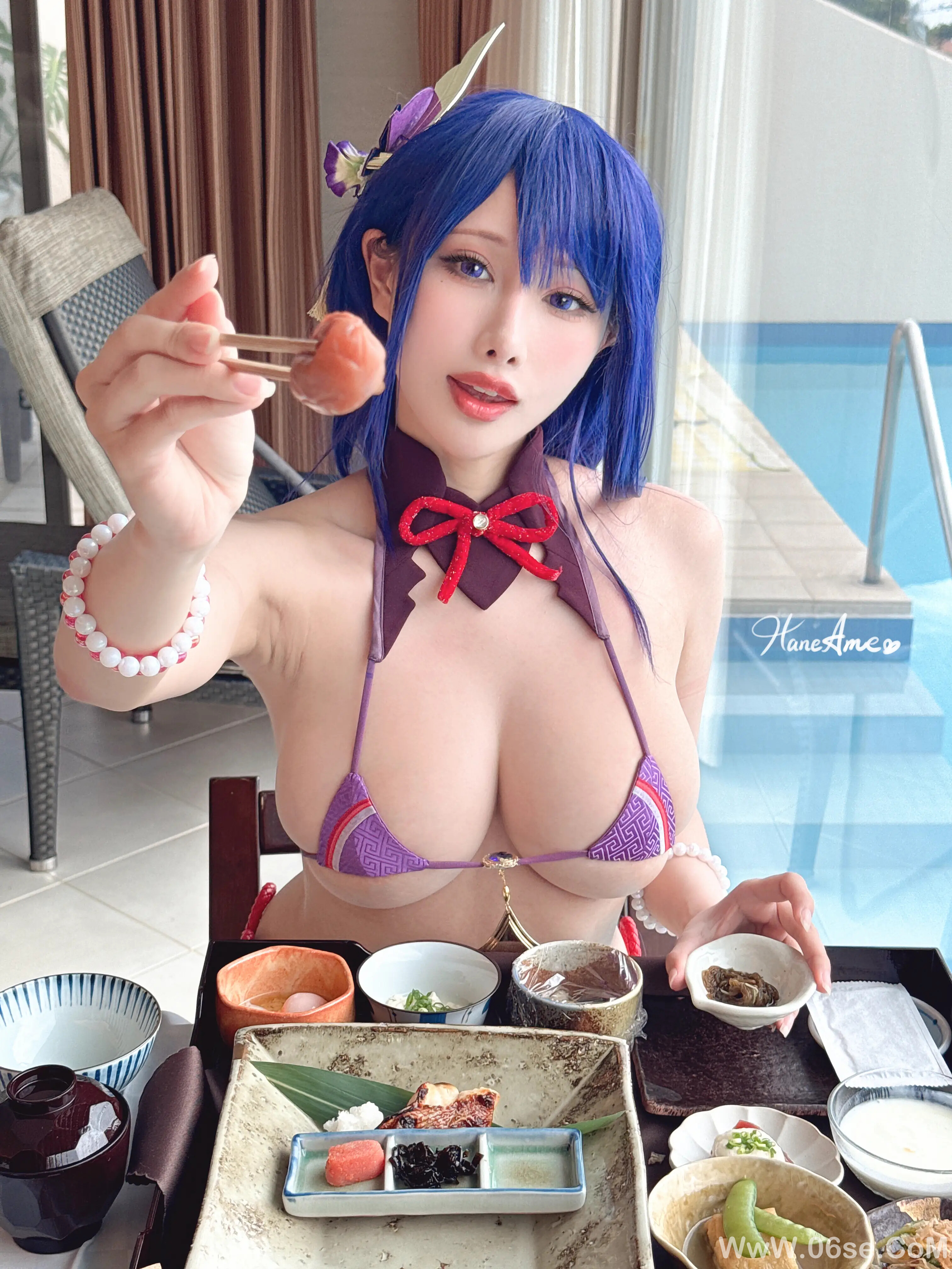 图片[75]-雨波_HaneAme – 原神 雷电将军写真书-六色网