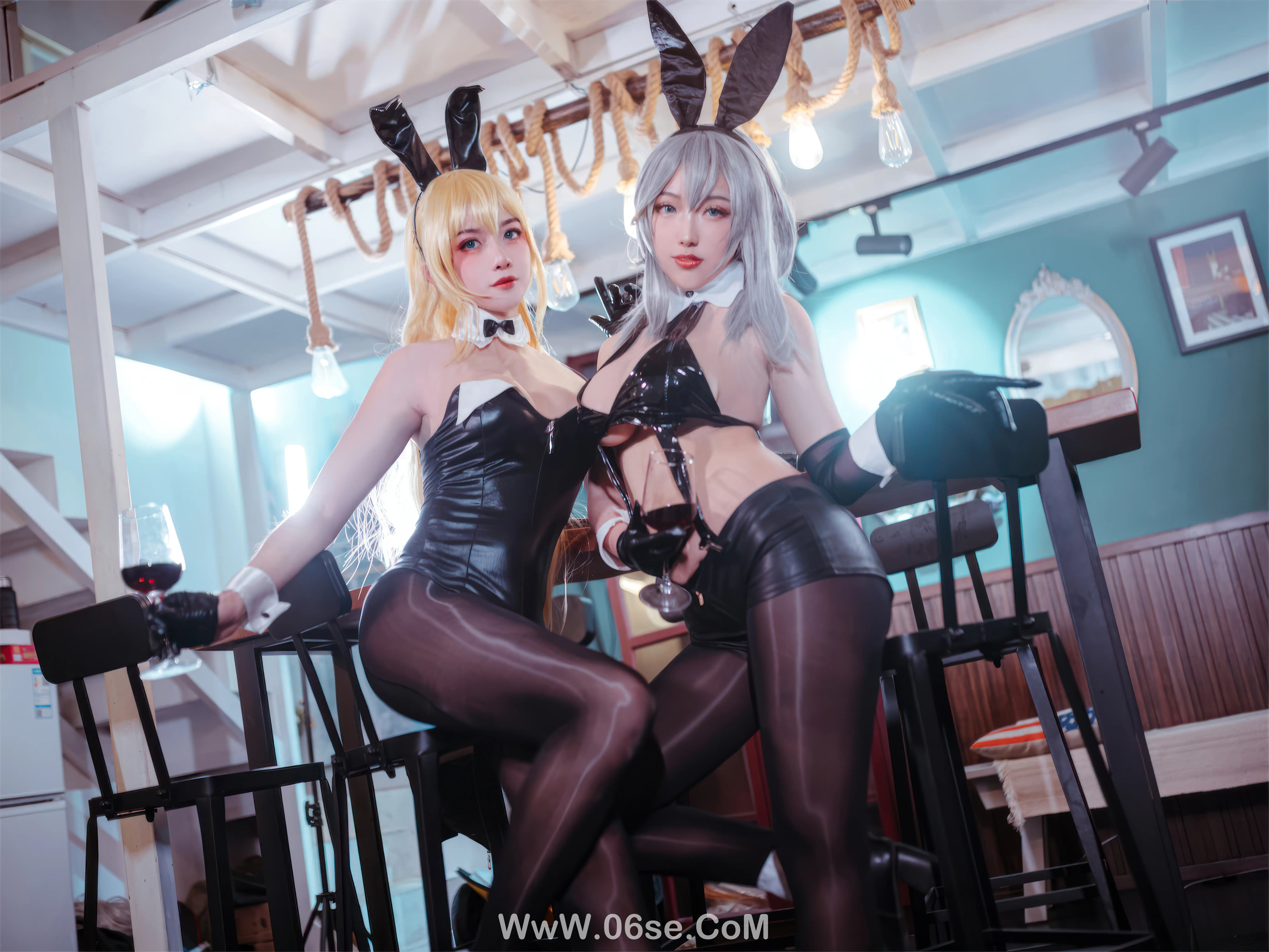 图片[4]-刺青Poi – 碧蓝航线 北卡罗来纳+华盛顿 兔女郎&隼隼子-六色网