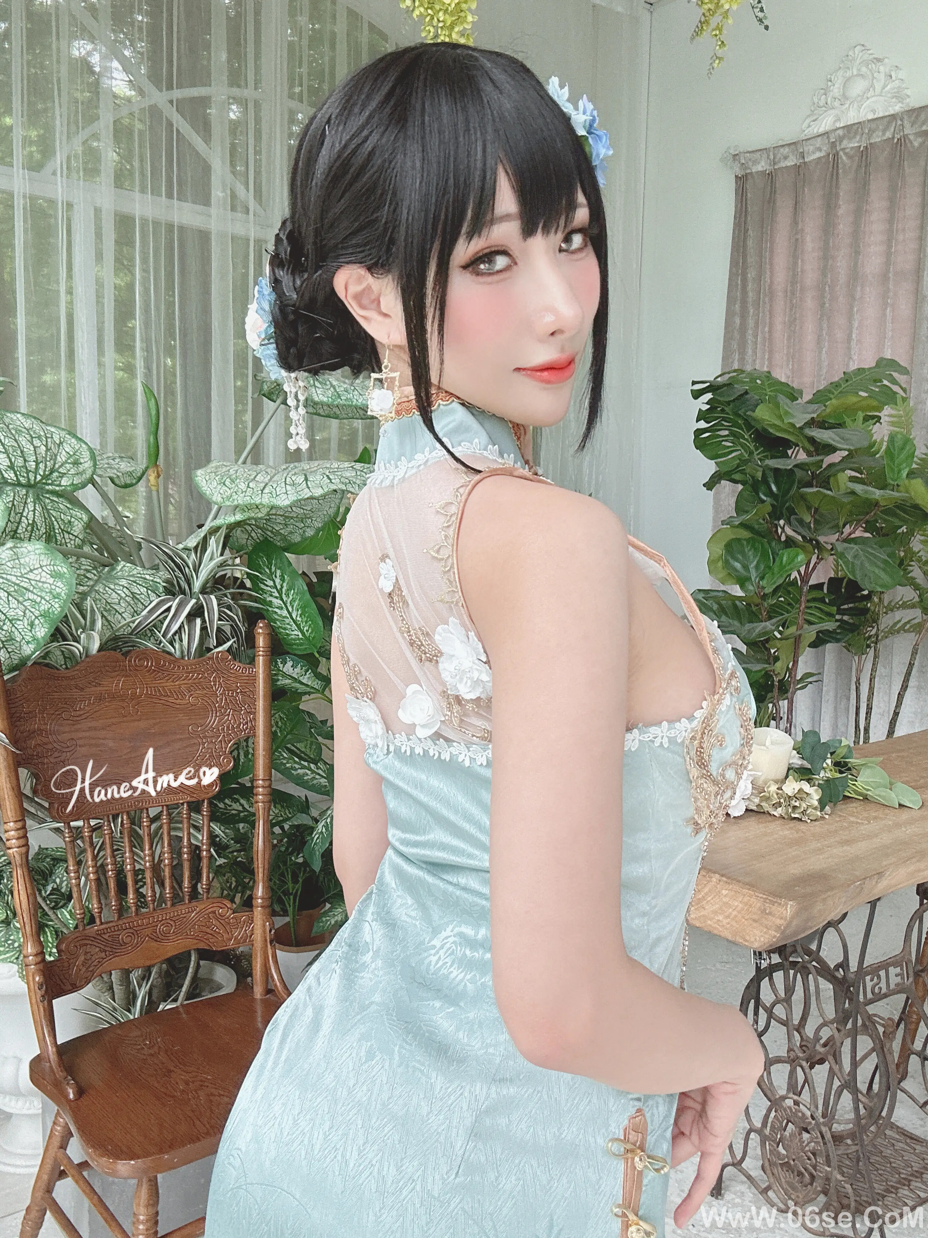 图片[19]-雨波_Original_Jade Qipao_綠韻旗袍-六色网