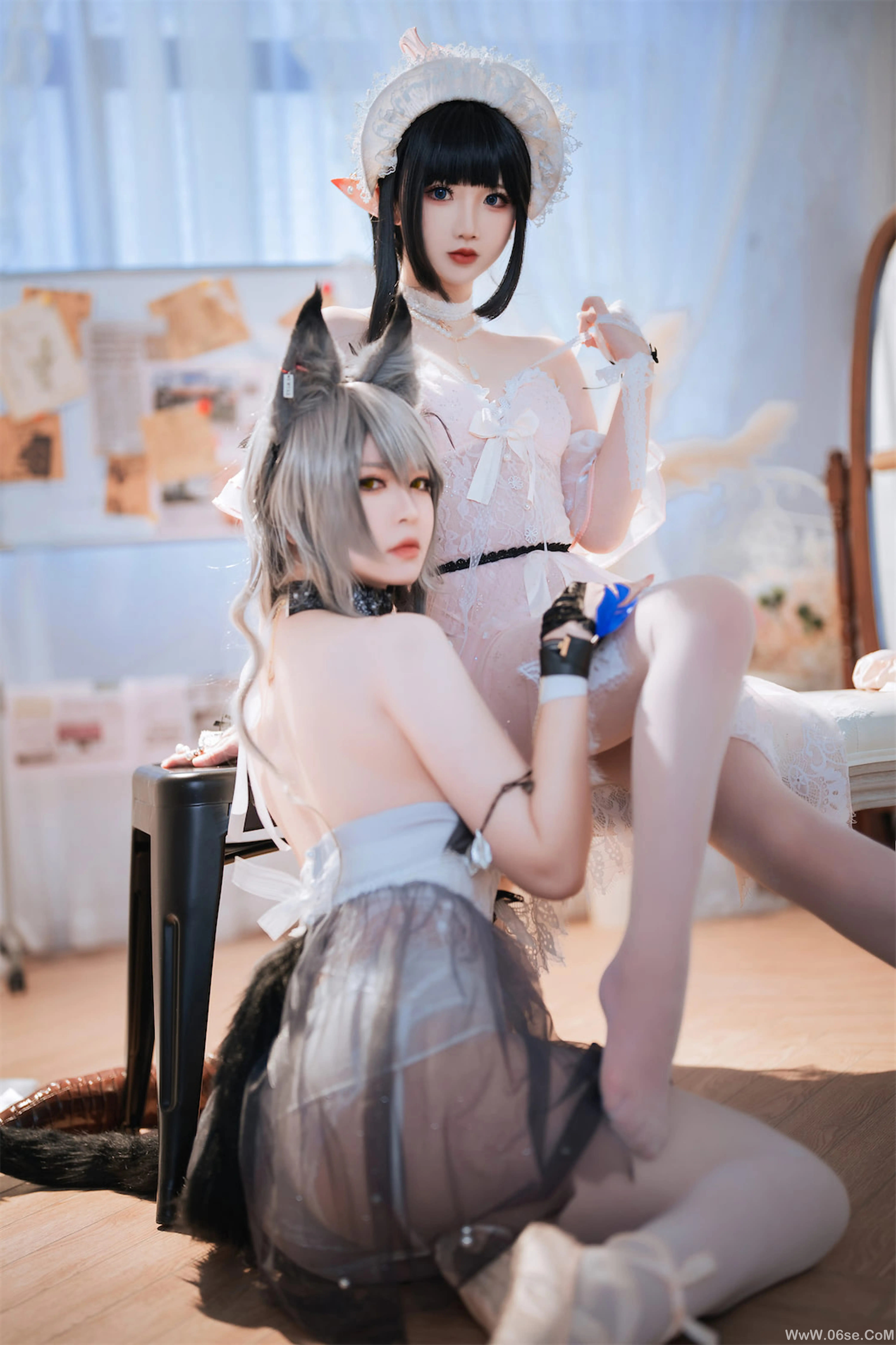 图片[3]-半半子 – Arknights 黑x森蚺バレエ (&面饼仙儿)-六色网