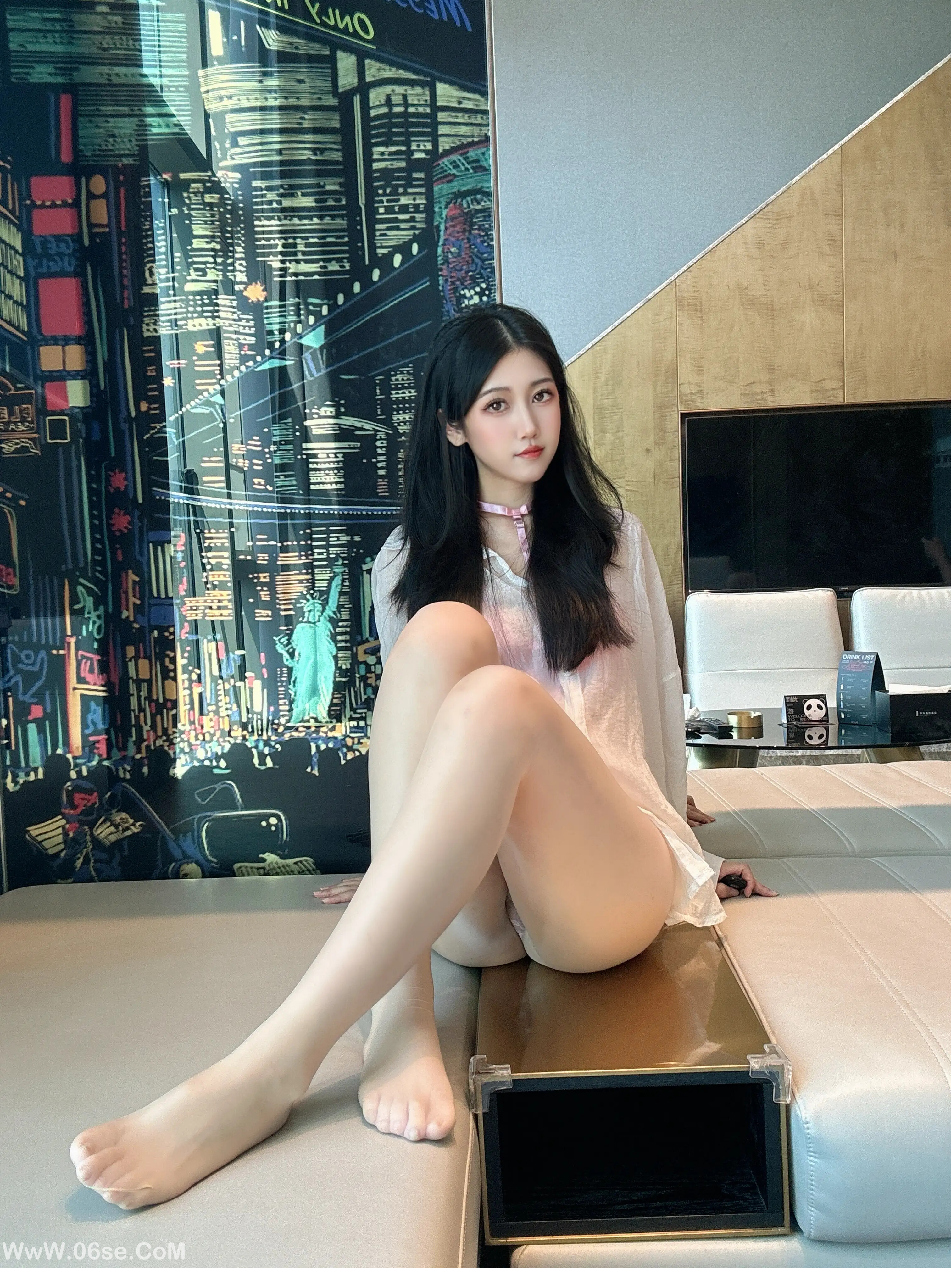 图片[48]-不呆猫 – 粉色衬衣女友-六色网