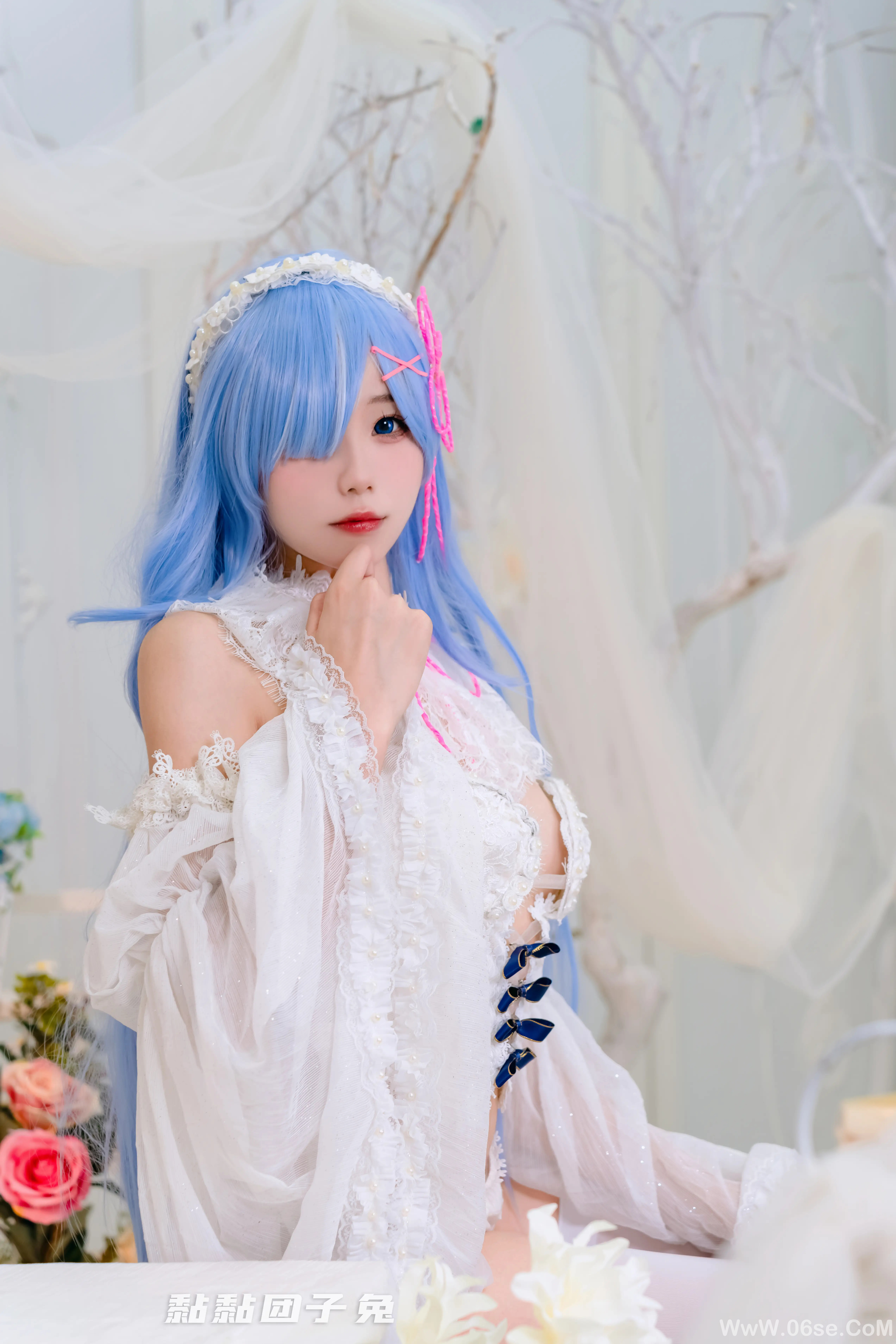 图片[12]-咬一口兔娘 t3特典-白丝长发蕾姆-六色网