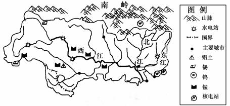 下图为我国南方某河流流域示意图,读图回答 14 ～ 16 题. 14 .