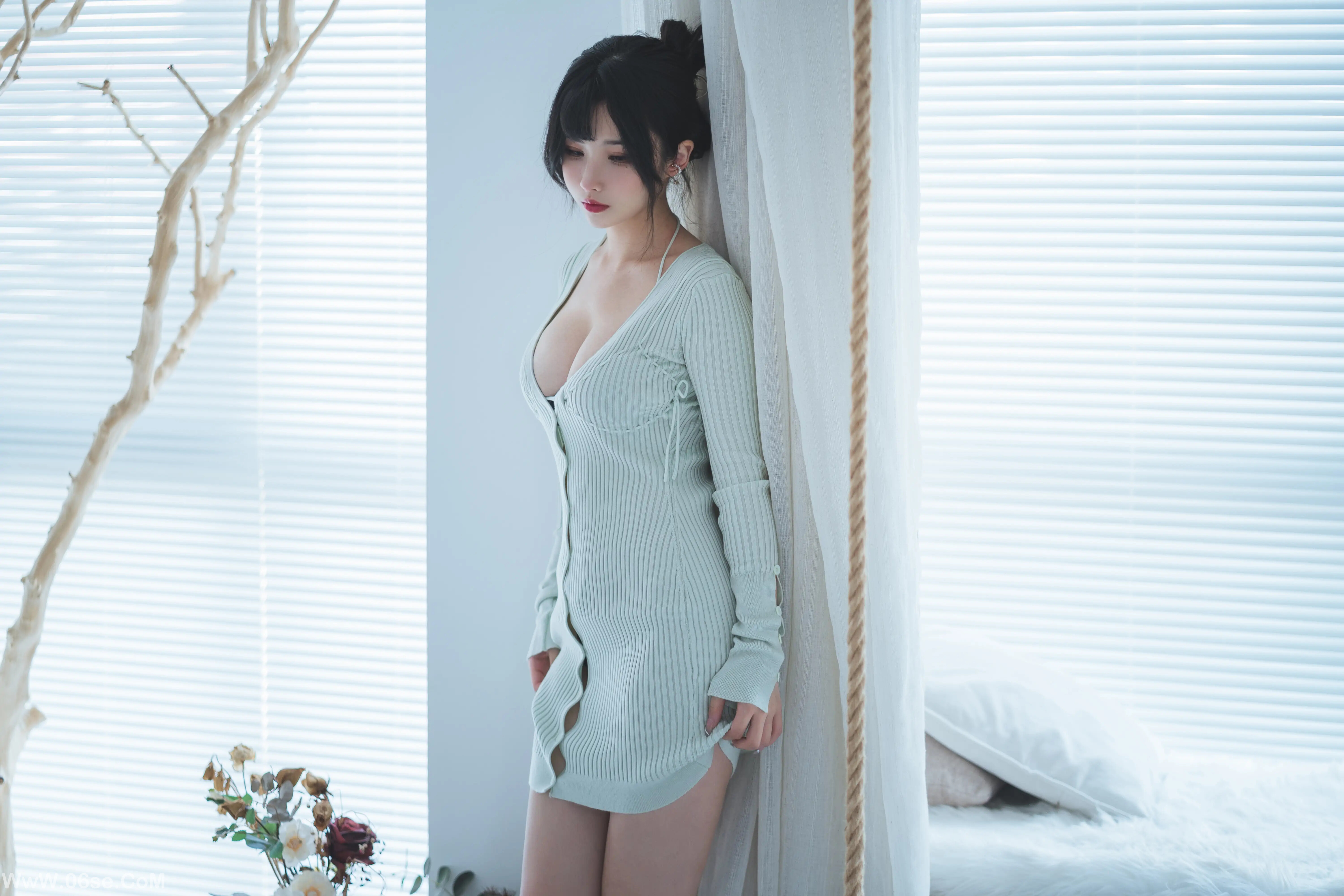 图片[5]-肉扣热热子(rioko凉凉子) 人妻毛衣-六色网
