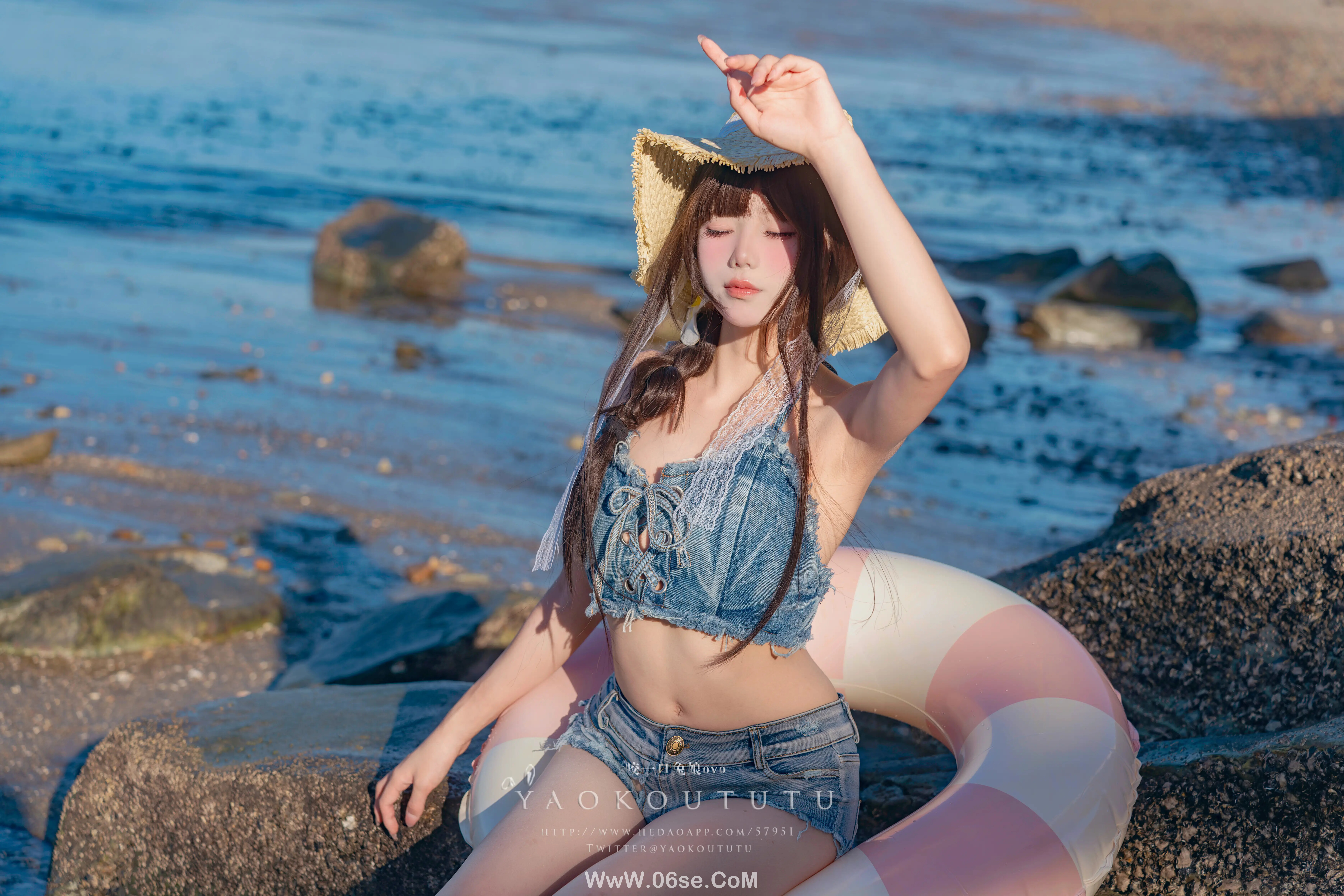 图片[10]-咬一口兔娘 海の夏日-六色网