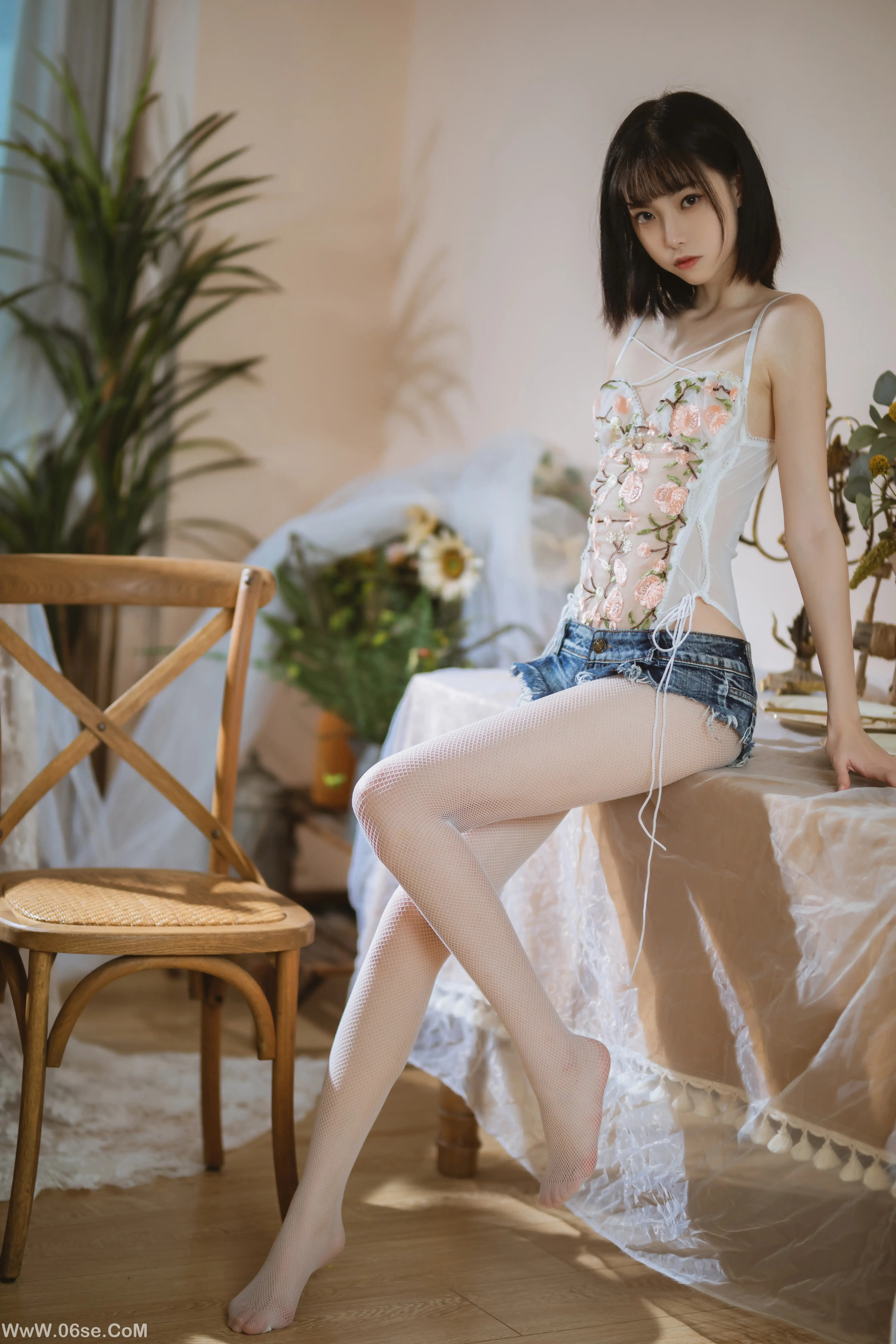 图片[16]-许岚LAN 纯欲牛仔短裤-六色网