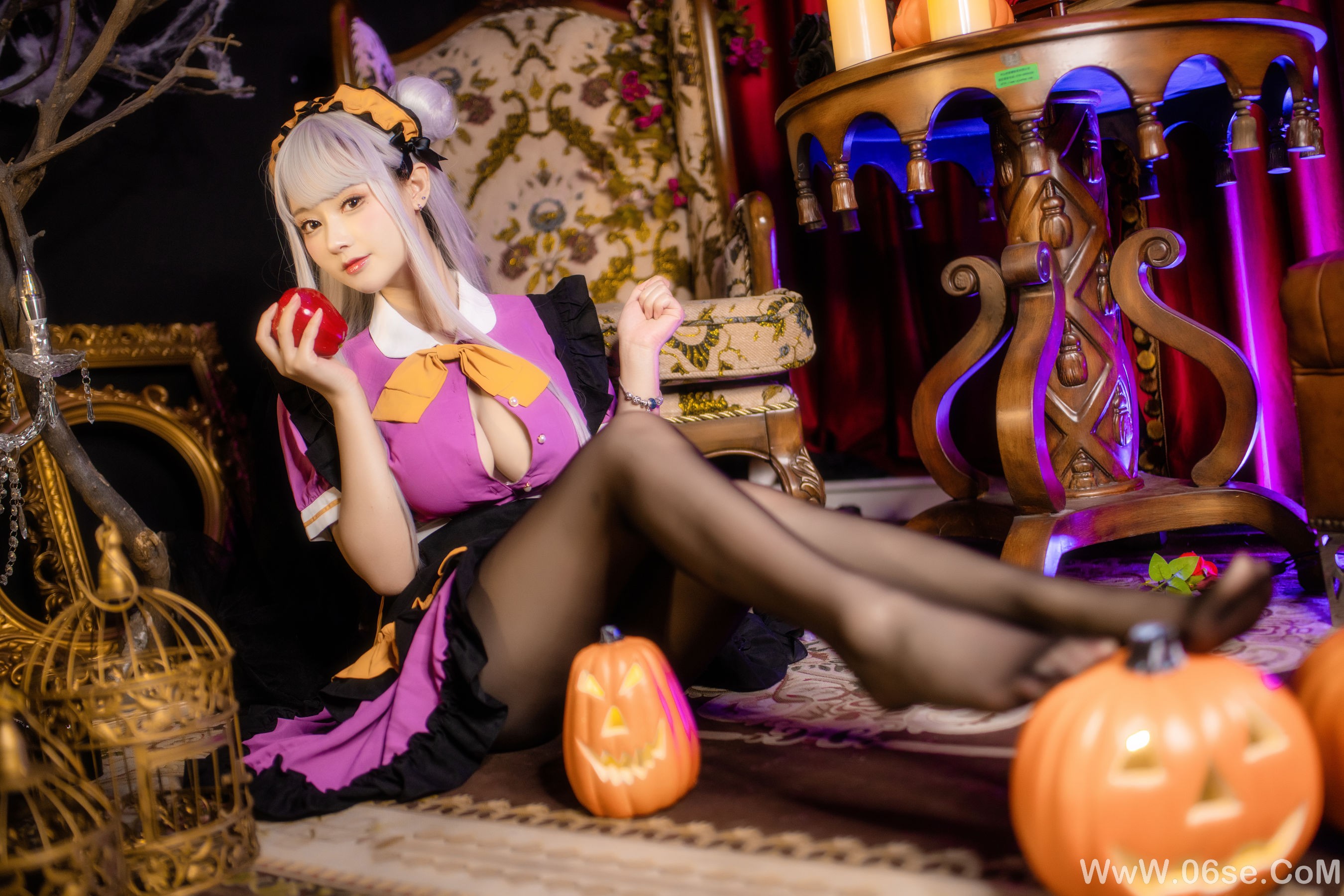 图片[35]-羽生三未 图集 – 万圣黑丝女仆 [37P]-六色网