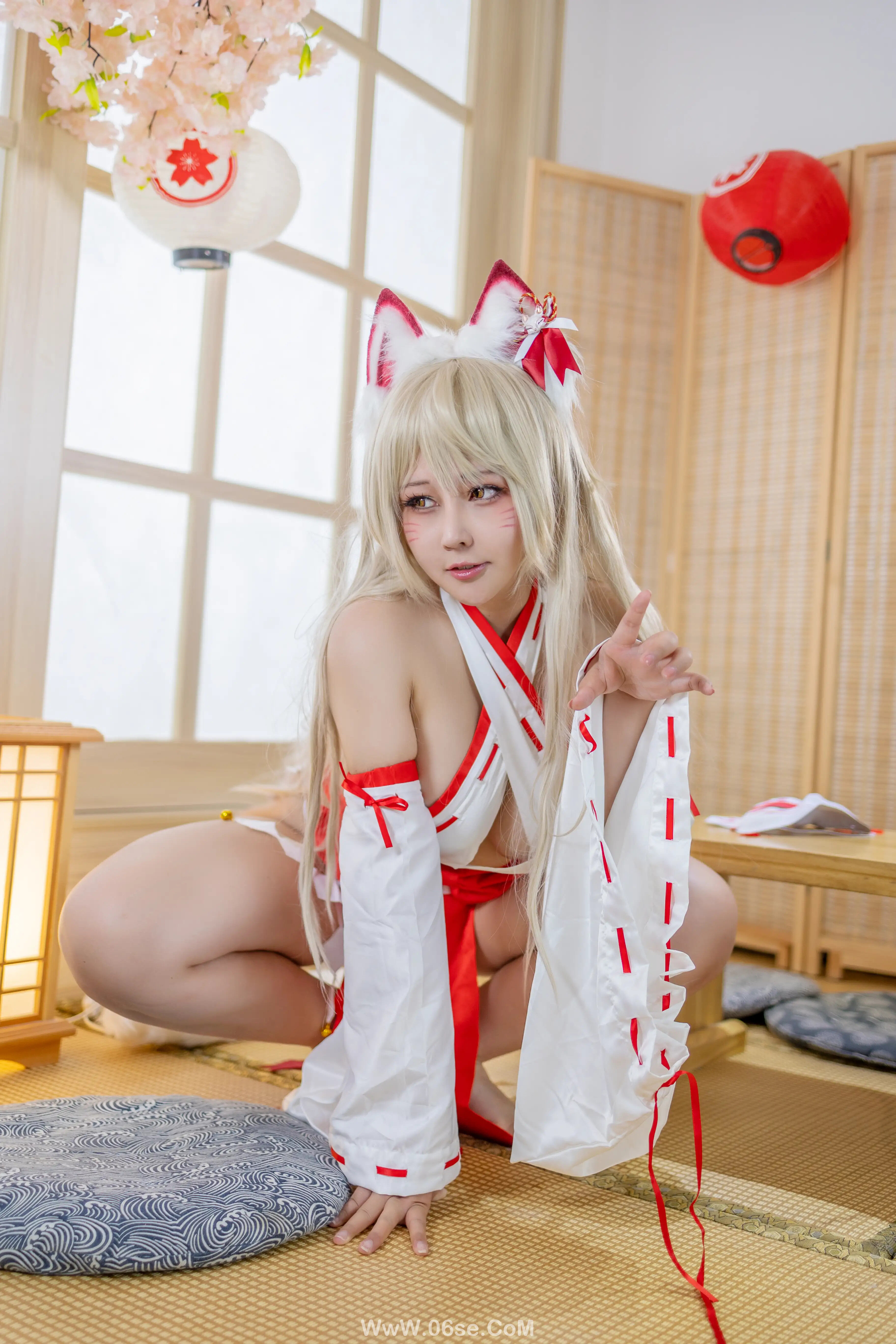 图片[4]-KANEKO_咔喵 – 狐狸巫女-六色网