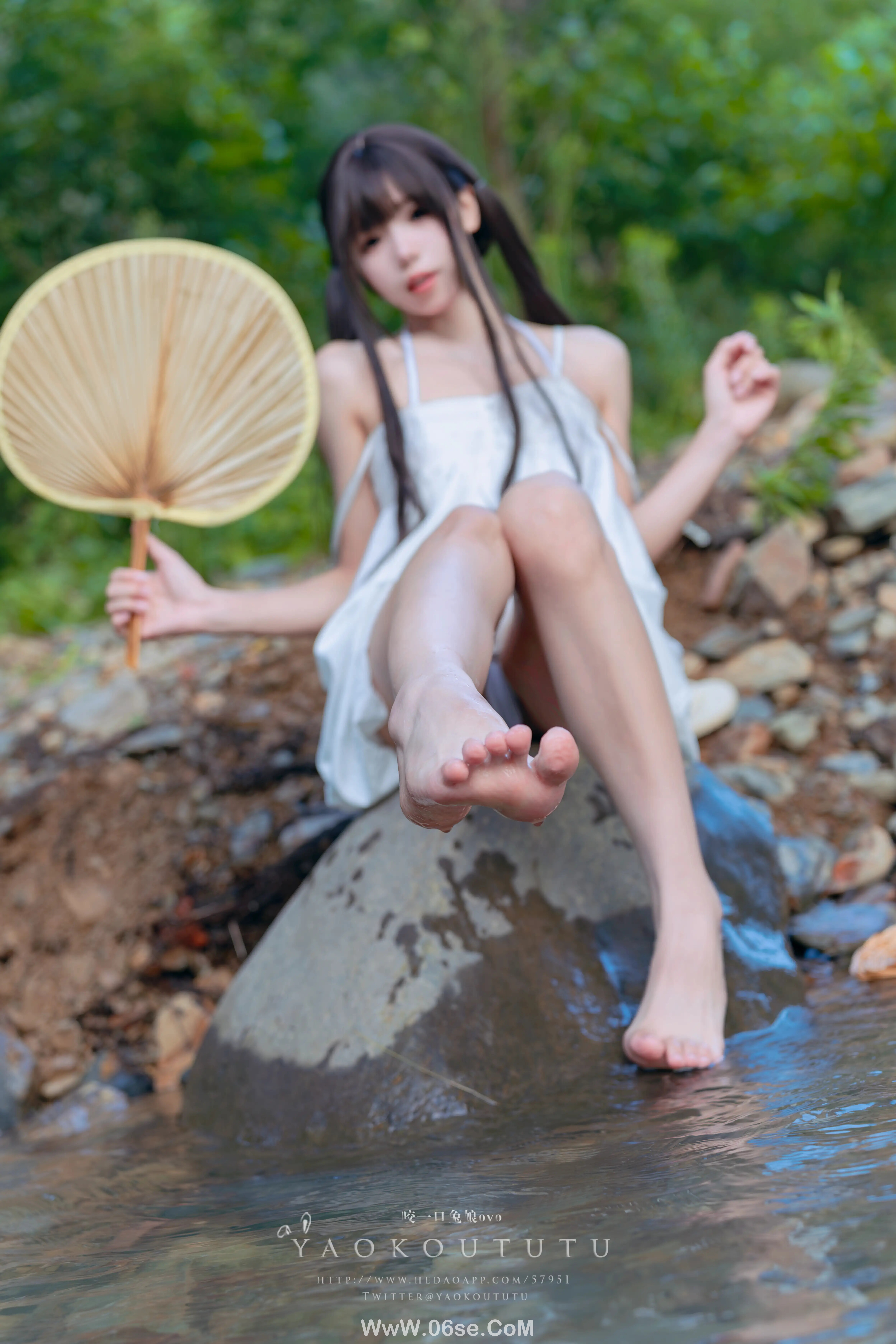 图片[23]-咬一口兔娘 溯溪之夏-六色网