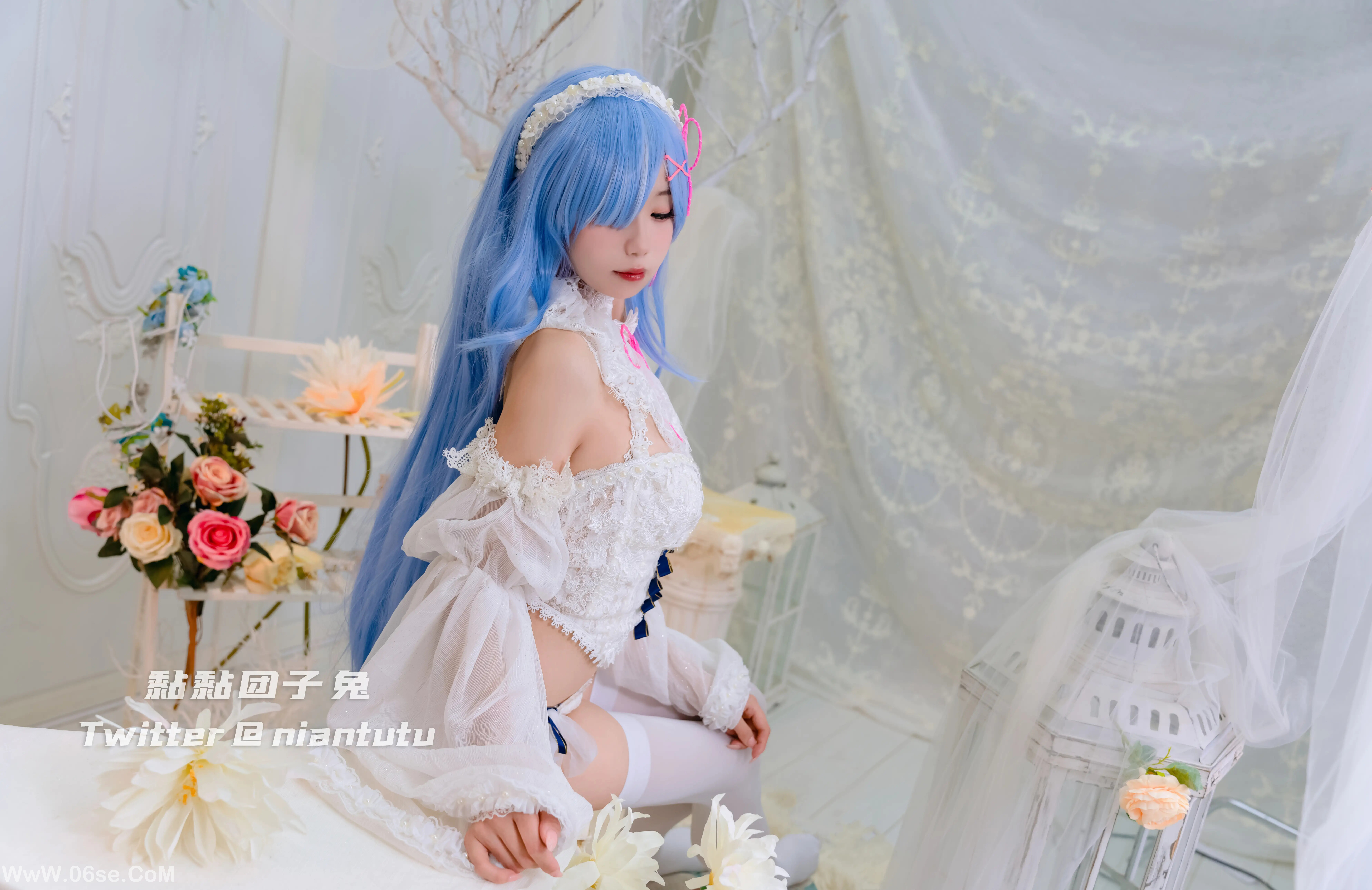 图片[13]-咬一口兔娘 t3特典-白丝长发蕾姆-六色网