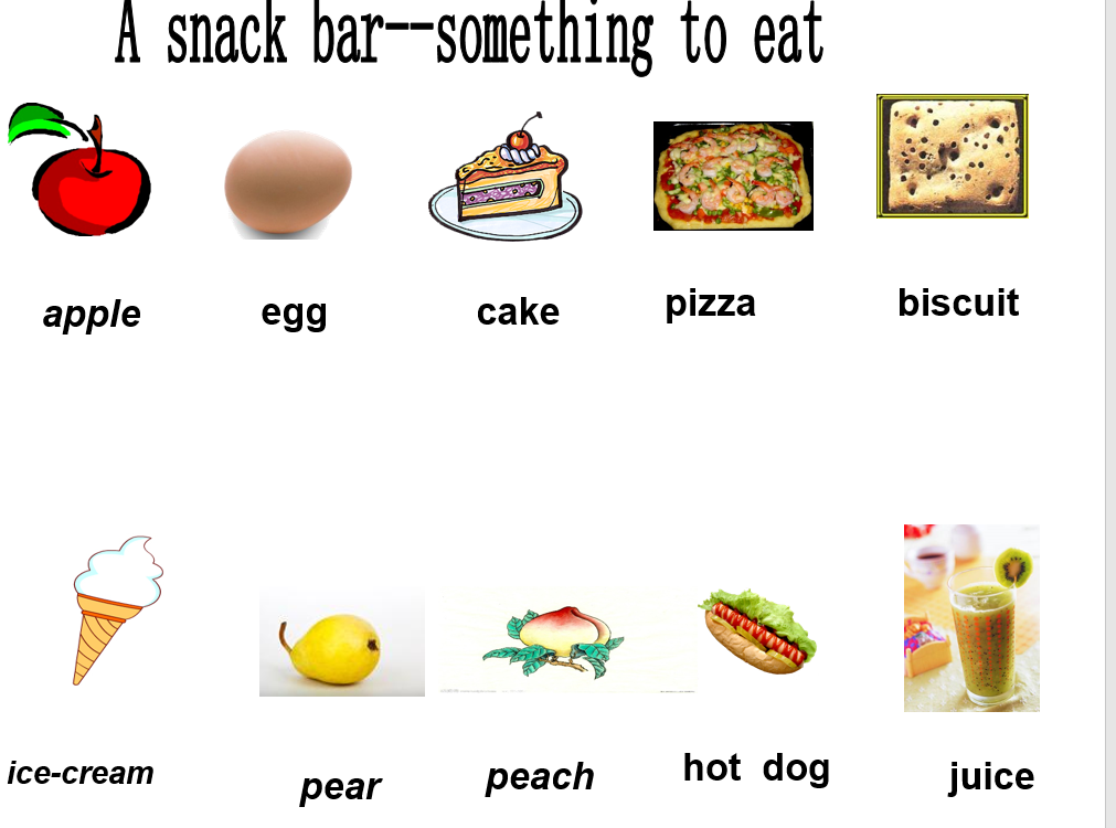 主食的英文单词图片