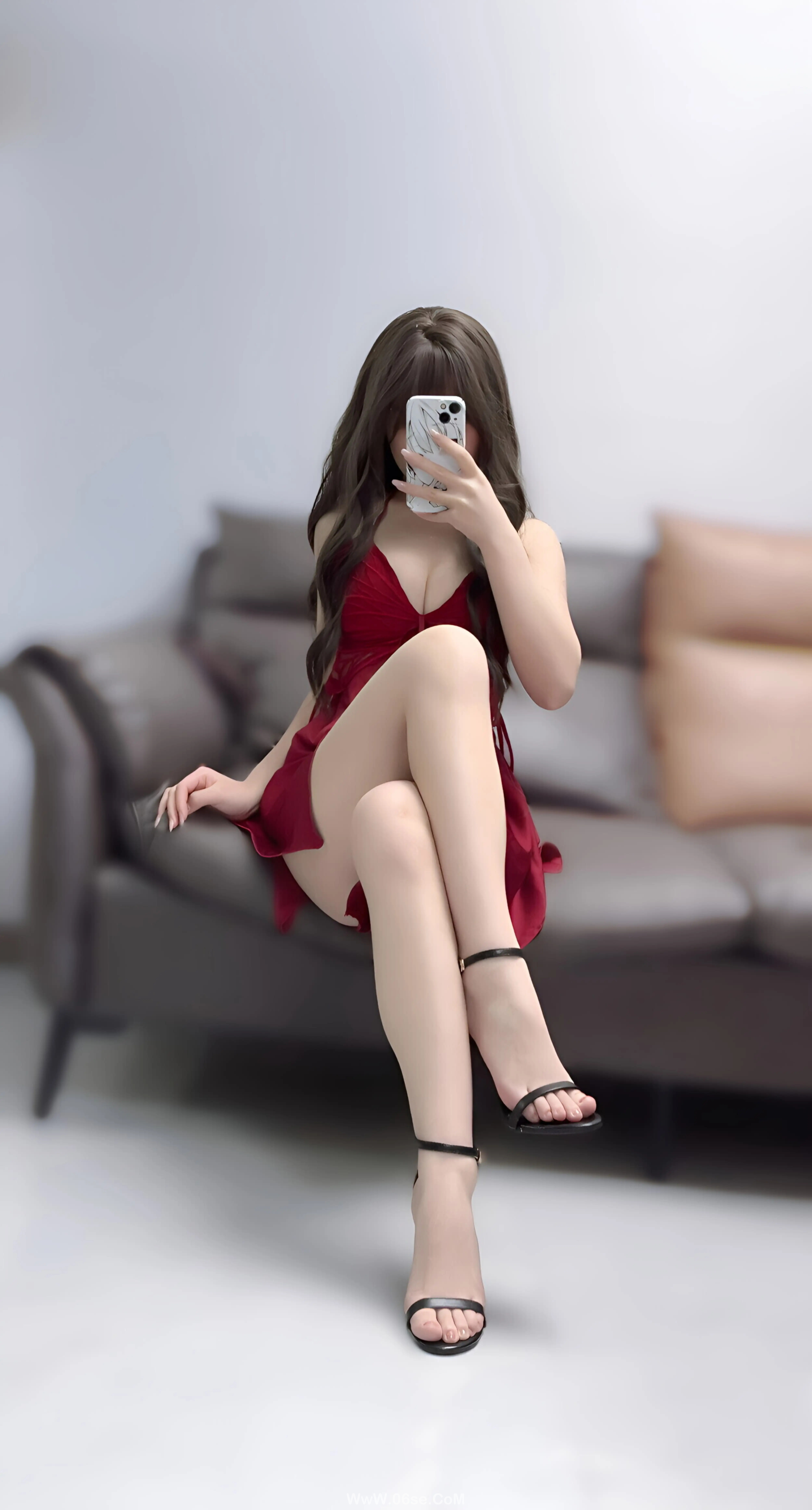 图片[108]-Bangni邦尼 – 圣诞尼尔+红裙自拍-六色网