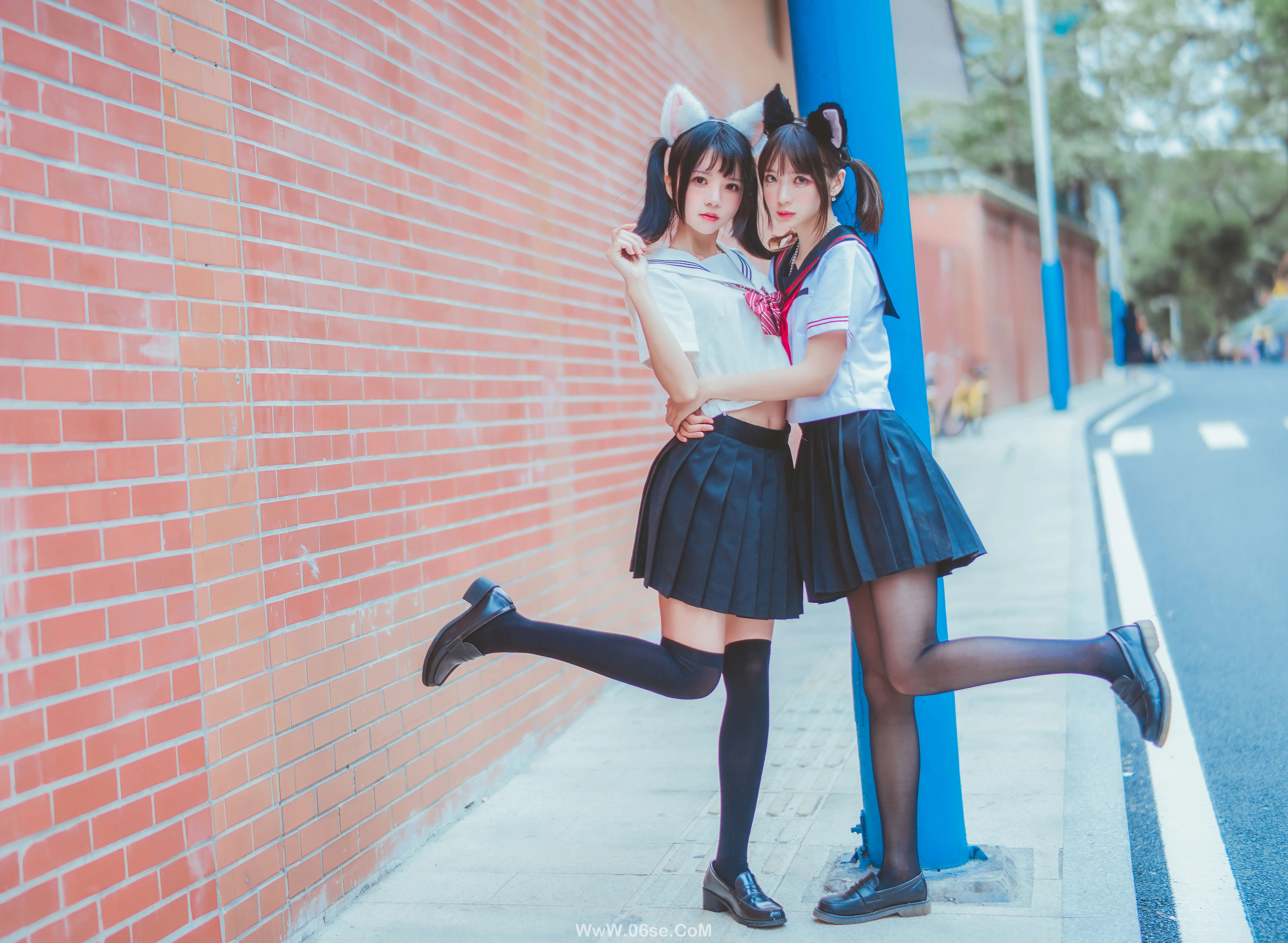 图片[4]-桜桃喵&疯猫ss-JK百合2-六色网