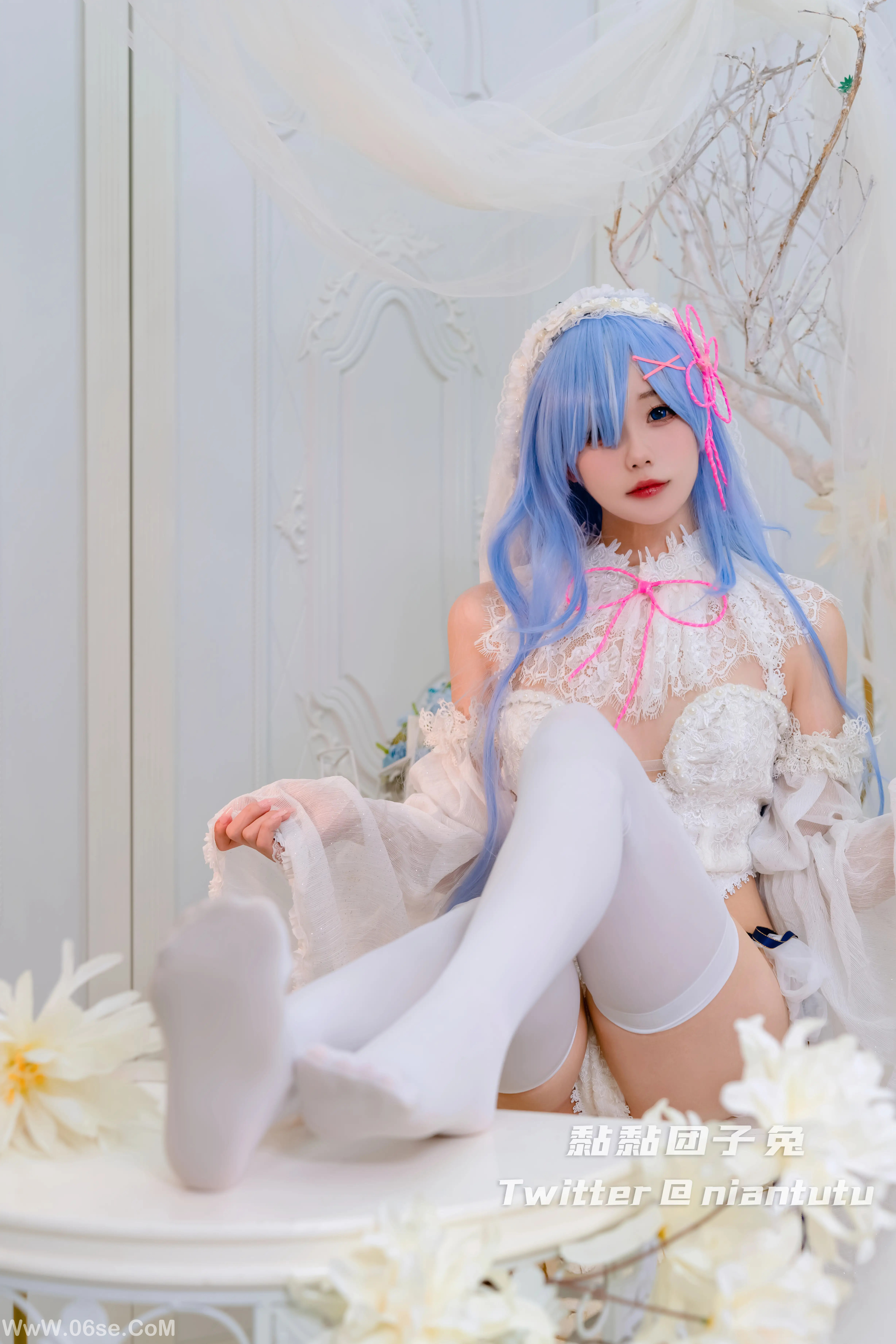 图片[9]-咬一口兔娘 t3特典-白丝长发蕾姆-六色网