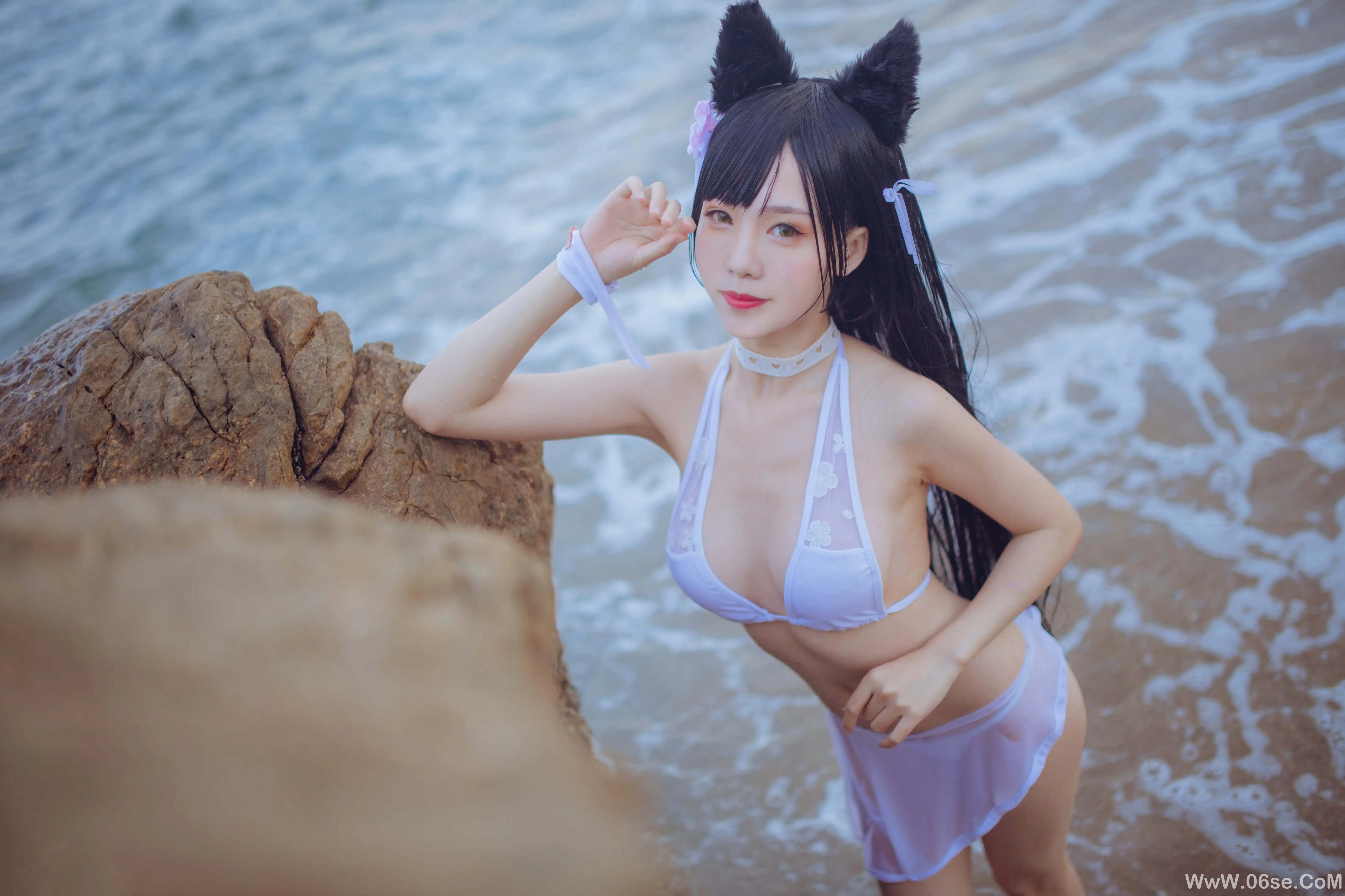 图片[41]-不呆猫 – 獒犬海边泳装 (&抖娘利世)-六色网